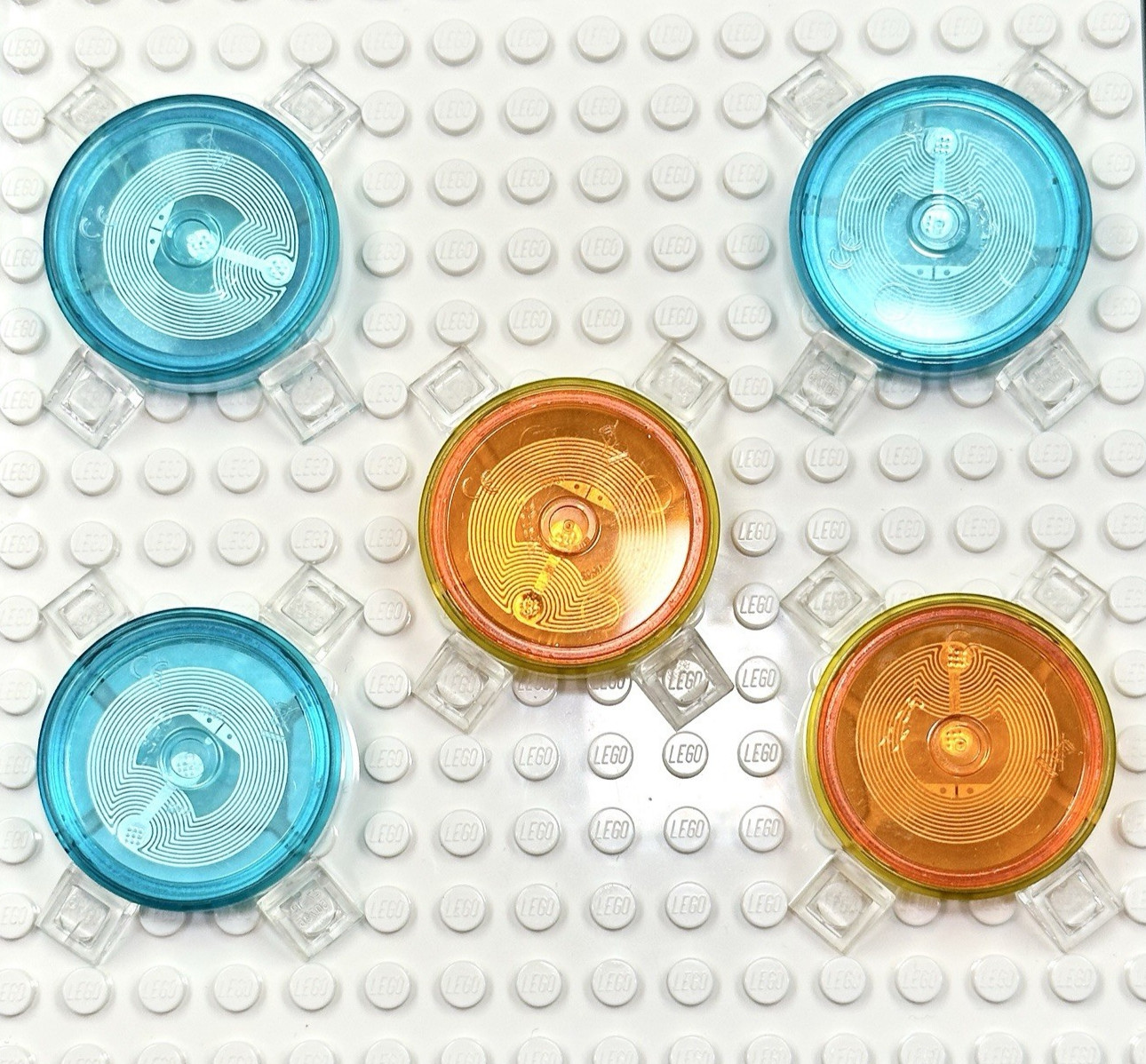 LEGO Dimensions Toy (5) pc Base Disc Tag Only Lot – mixed themes E.T. – Gandalf
