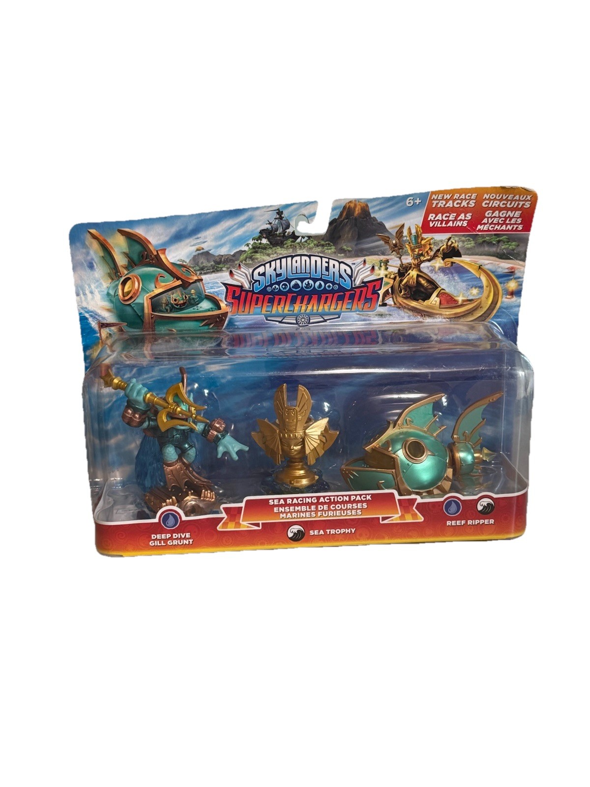 Skylander Superchargers Sea Racing Action Pack Gill Grunt Reef Ripper 2015