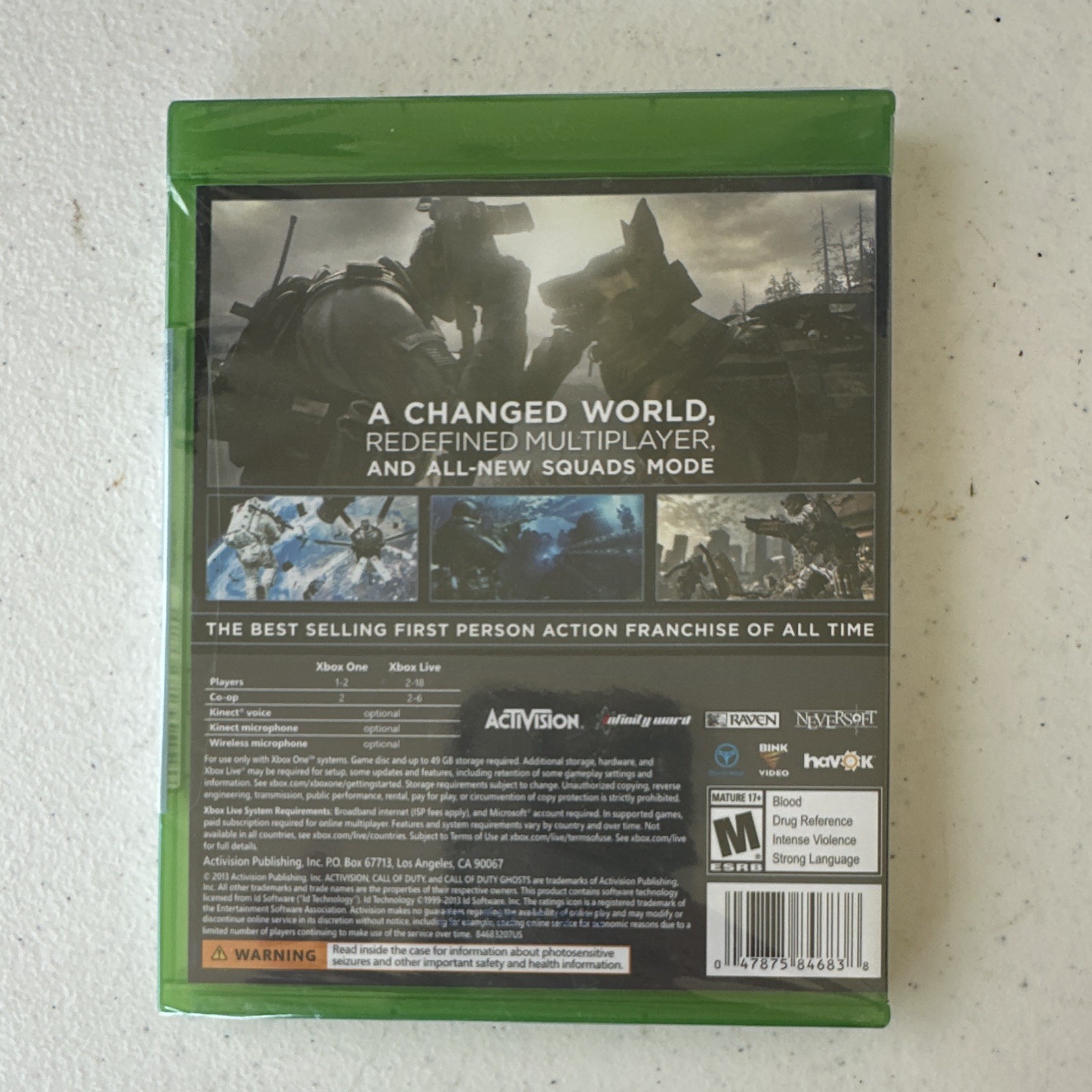 Activision Call of Duty: Ghosts Xbox One BRAND NEW SEALED
