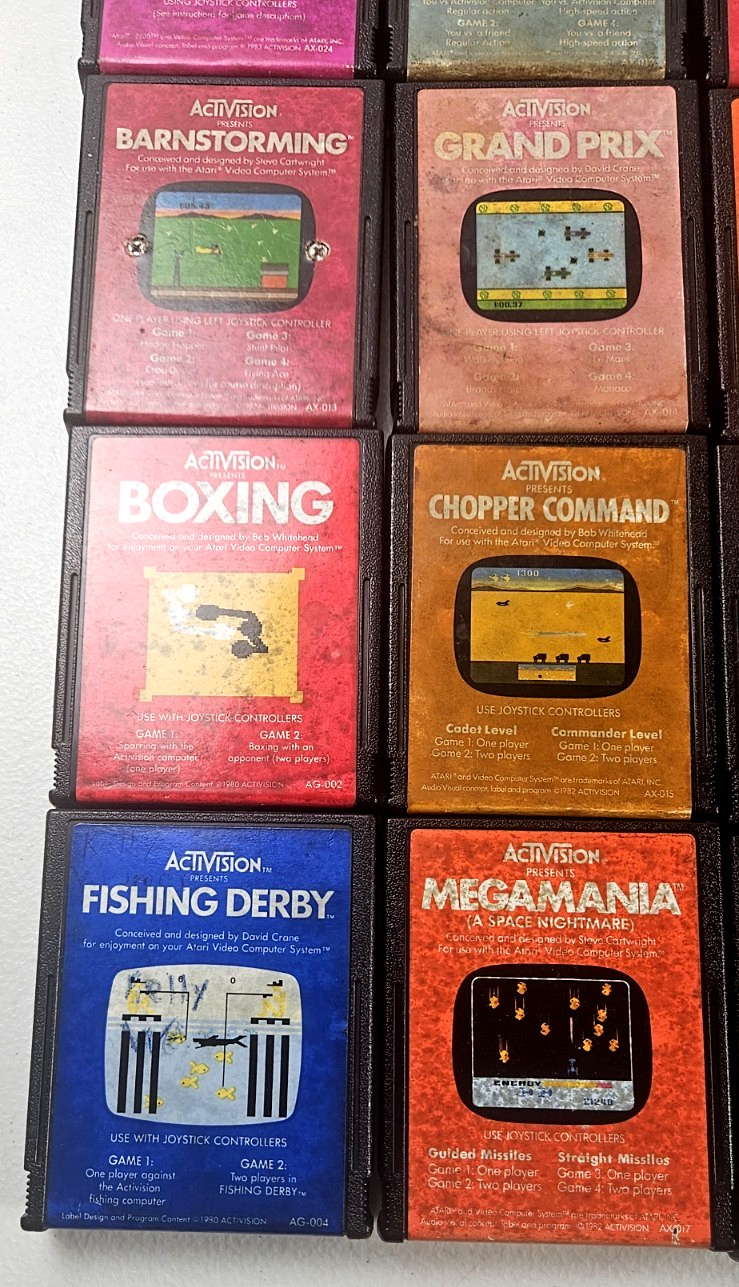 Atari 2600 Activision Games (LOT OF 21) Pitfall! River Raid, Kaboom Etc Untested