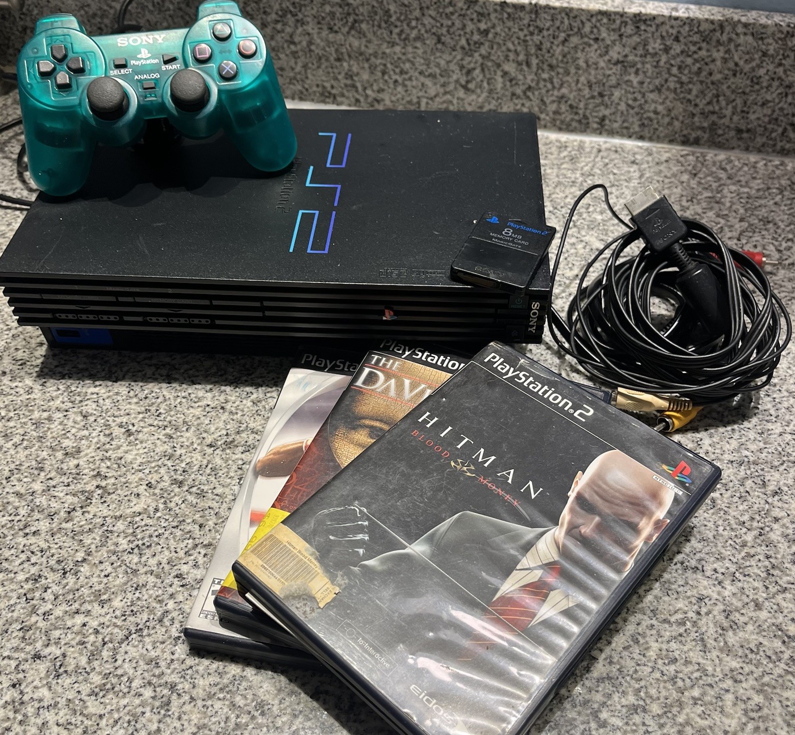 Sony PlayStation 2 PS2 Fat Console – SPCH-50001 Bundle – Tested Read Description