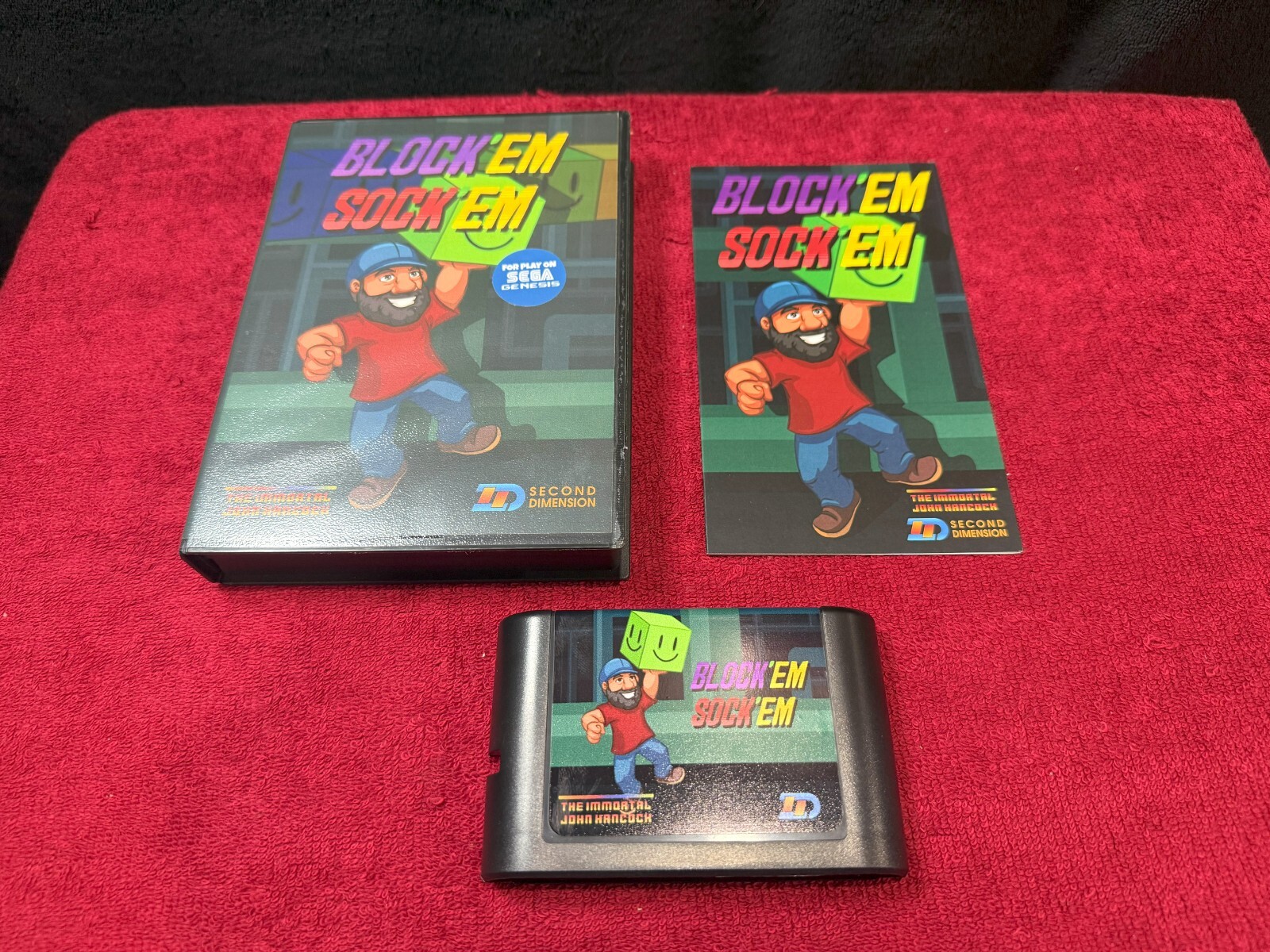 Sega Genesis Block’em Sock’em New Puzzle Game