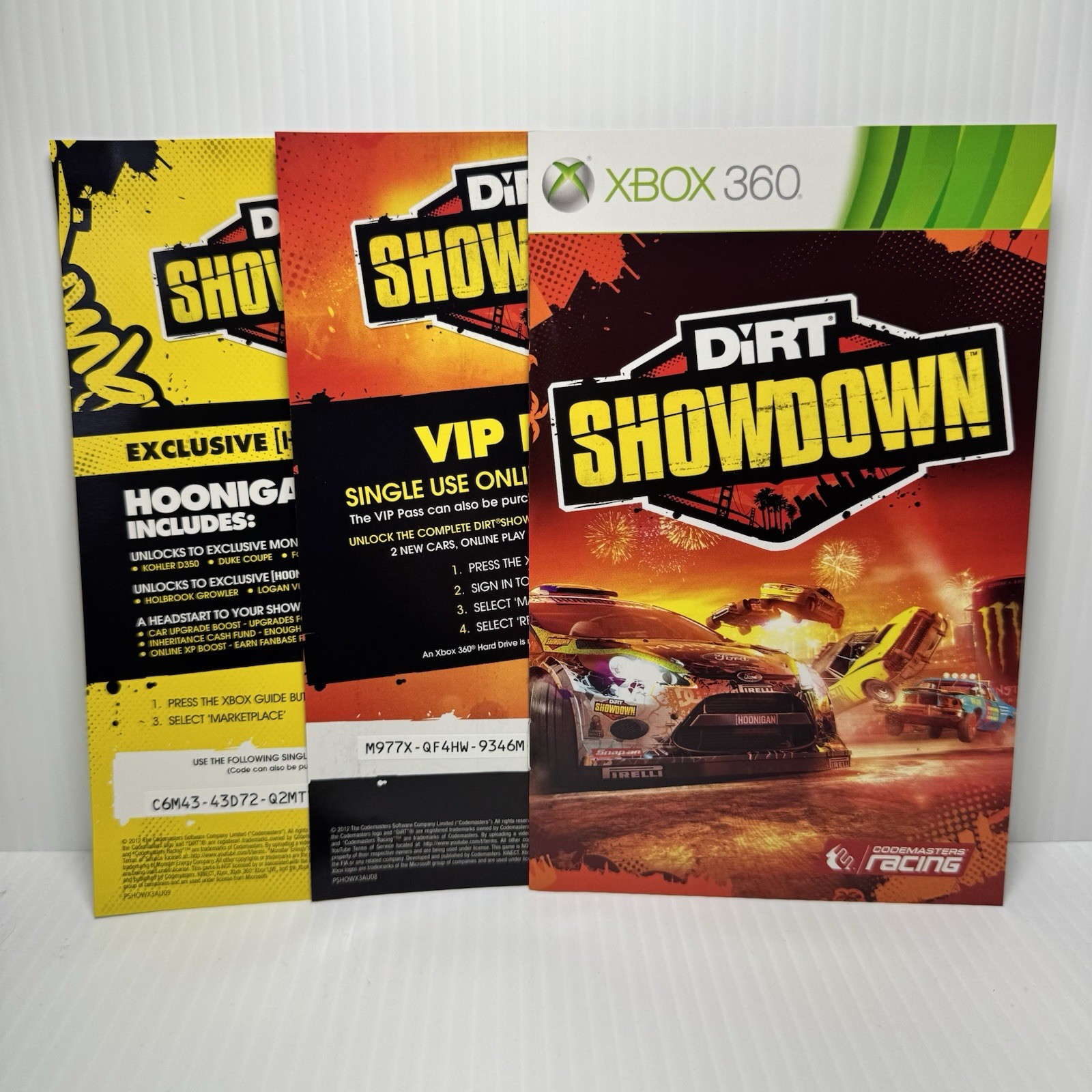 Dirt Showdown Microsoft Xbox 360 Game Complete w/ Manual Like New Condition PAL