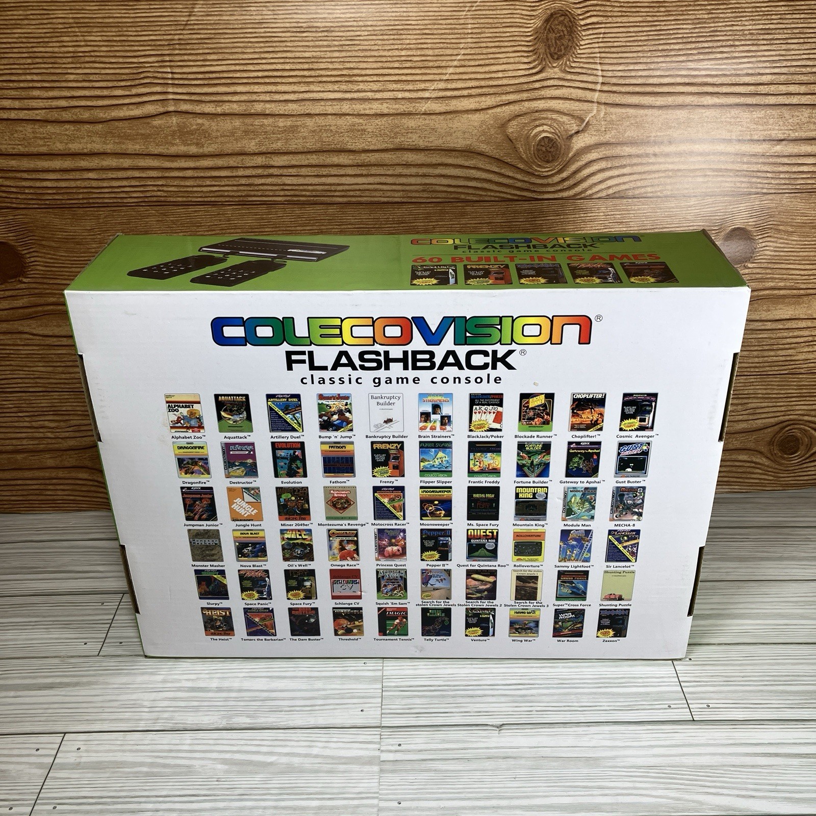 AtGames ColecoVision 32MB Black Game Console Open Box 60 Games Flashback Limited