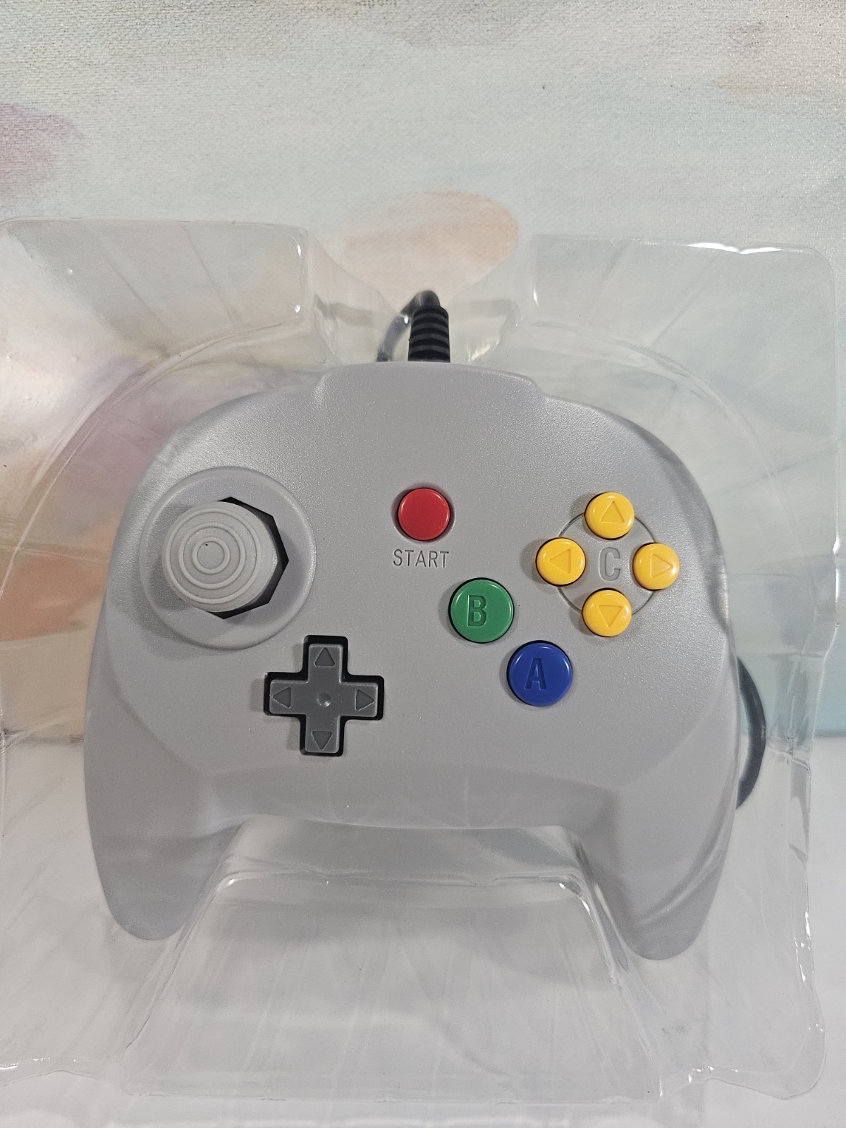 Classic Retro 64 N64 Classic Wired USB Controller Gamepads for PC Grey