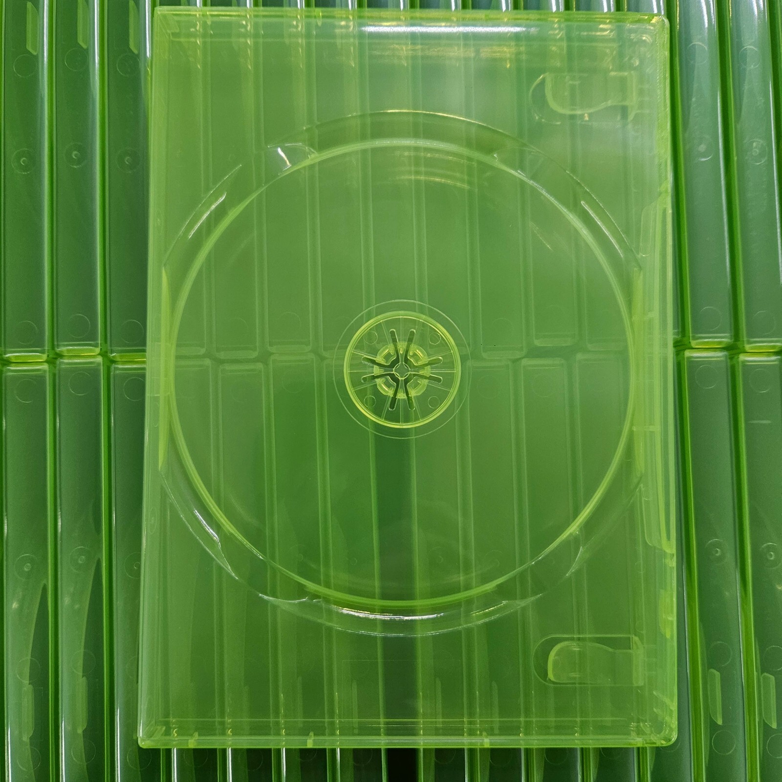 Lot Of 100 New XBOX 360 Translucent Clear Green Replacement Cases US Stock