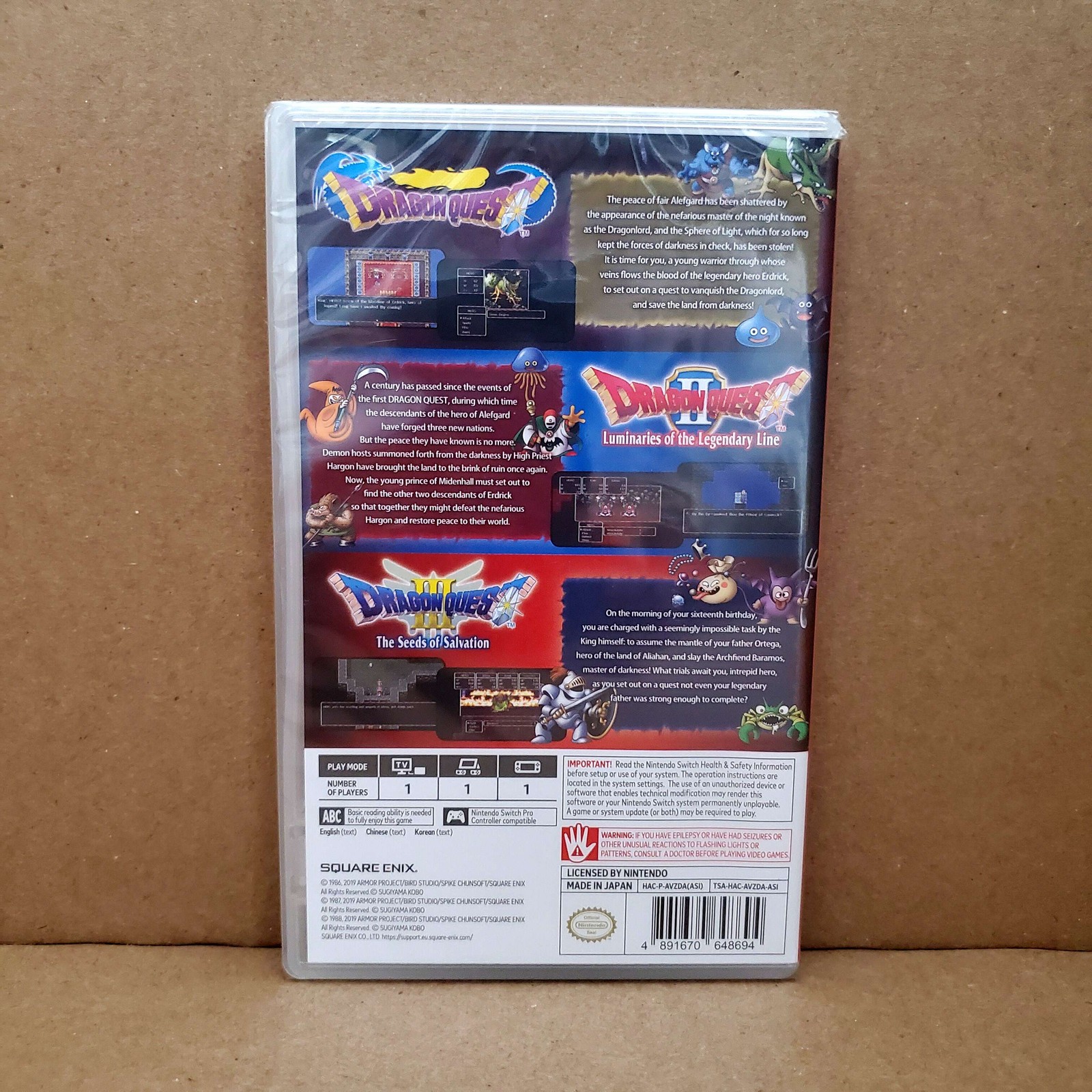 (Sealed) Dragon Quest 1 2 3 Collection – Nintendo Switch Authentic 1Y Guarantee