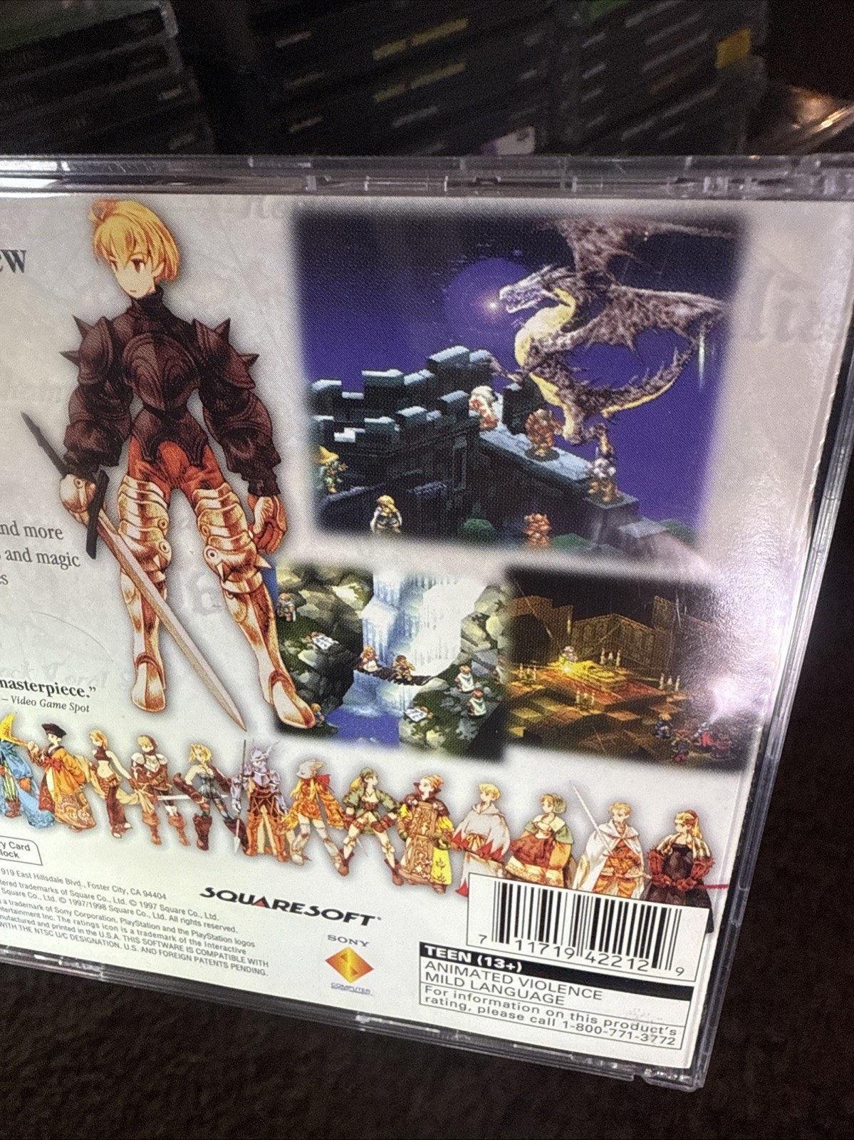Final Fantasy Tactics PS1 PlayStation 1 Complete Manual Near MINT condition Disc