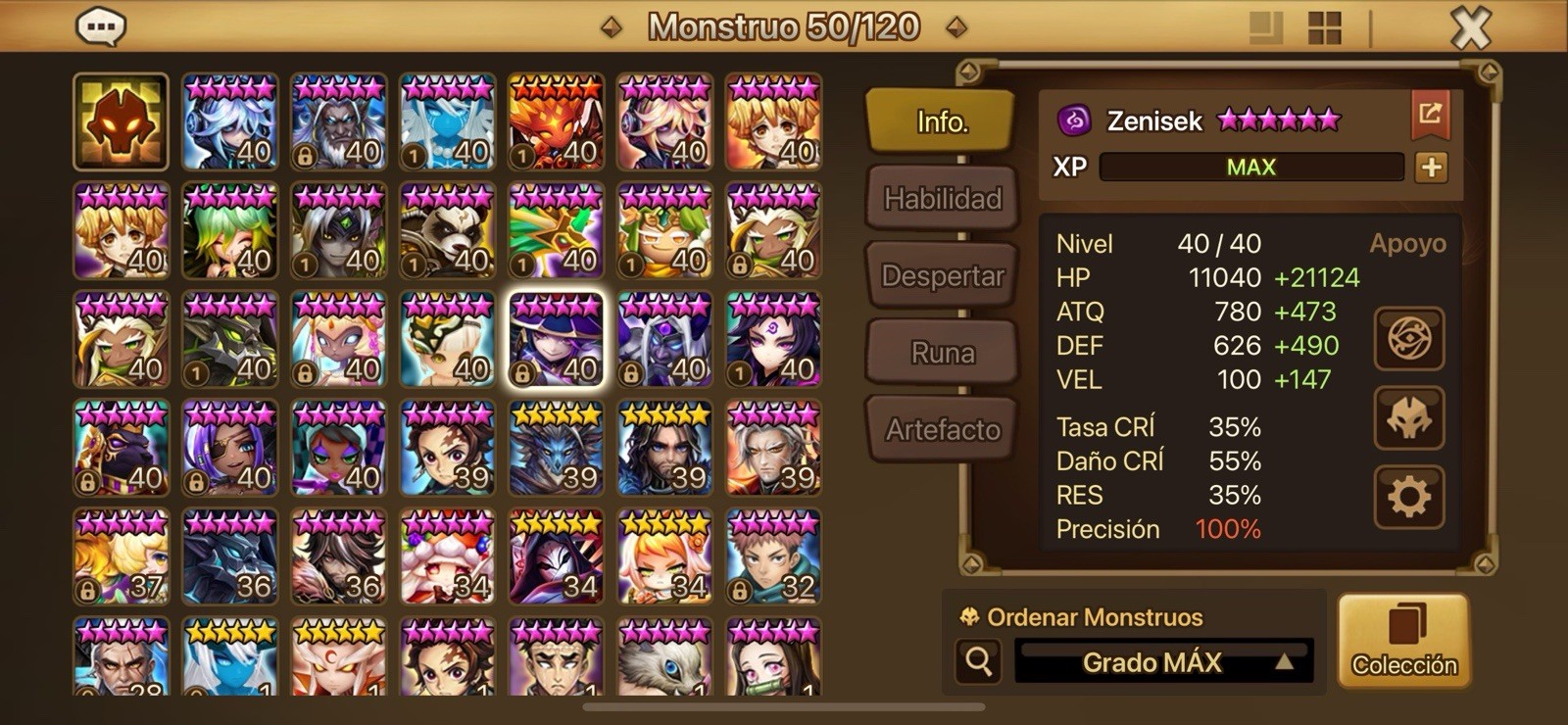 Summoners War ▪️5LD VIP SUPER SPEED ASIA SERVER ▪️Ongyouki Celia Zenisek Thebae