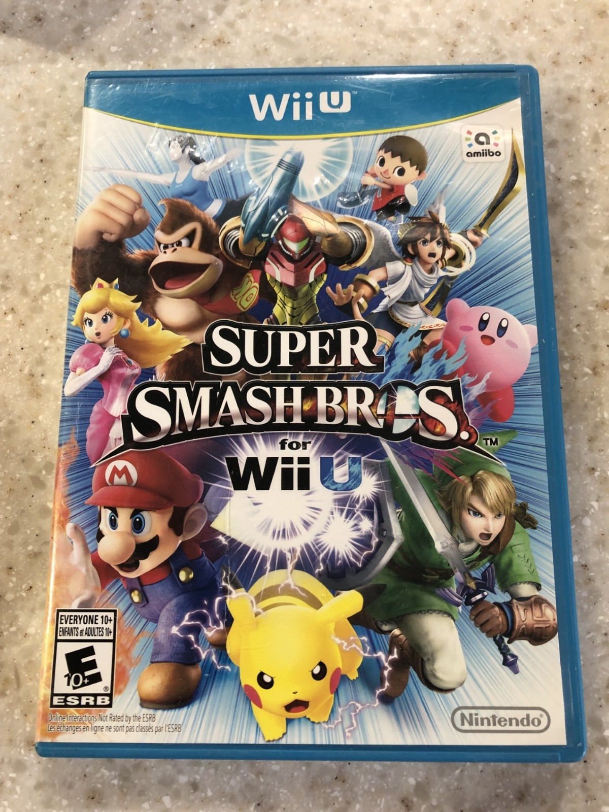 SUPER SMASH BROS WII U NINTENDO WIIU WII U GAME, MANUAL & CASE COMPLETE NES HQ