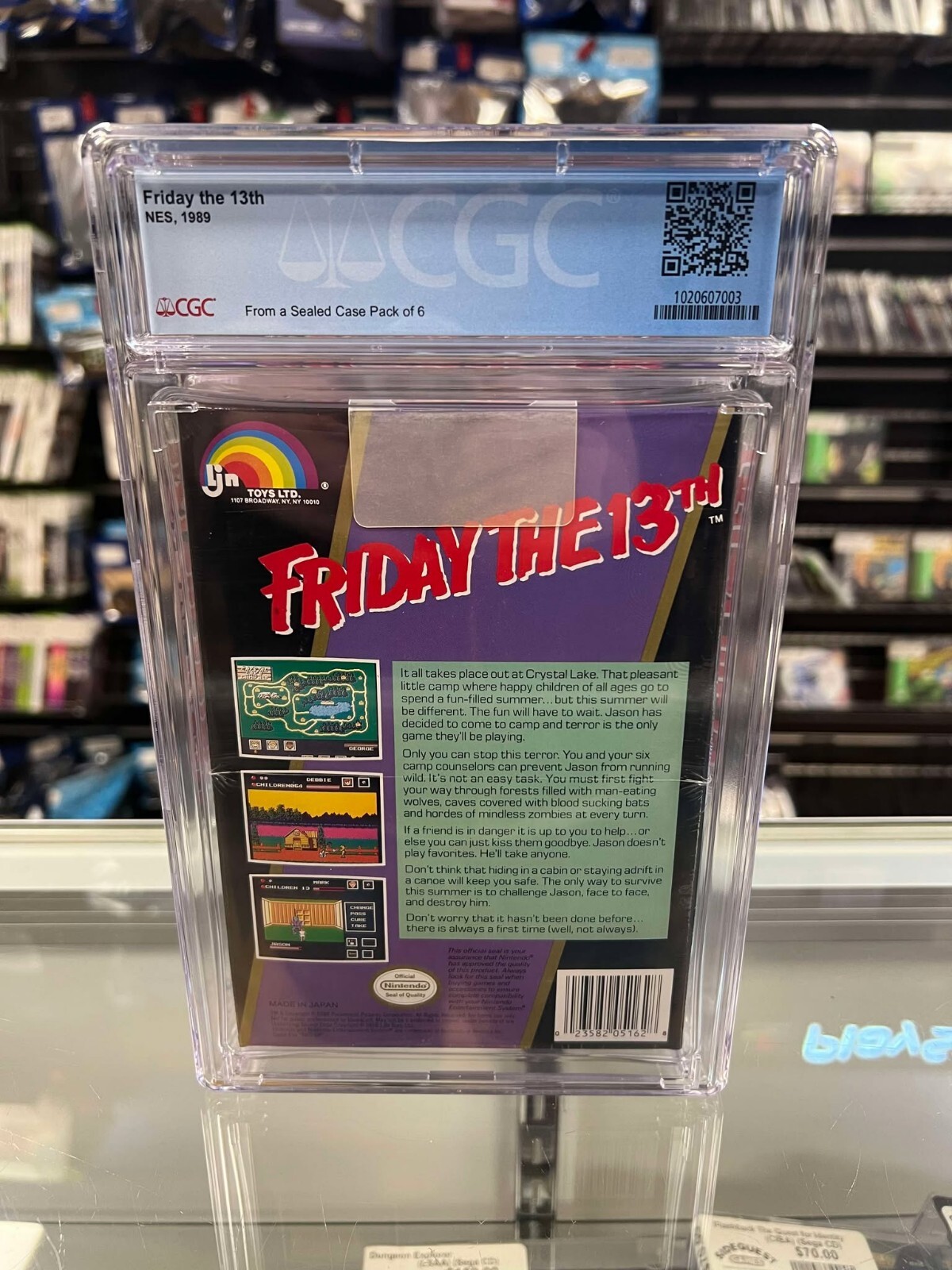 Friday the 13th NINTENDO NES Factory Sealed CGC 10 A++ H-seam Oval SOQ TM 1/1