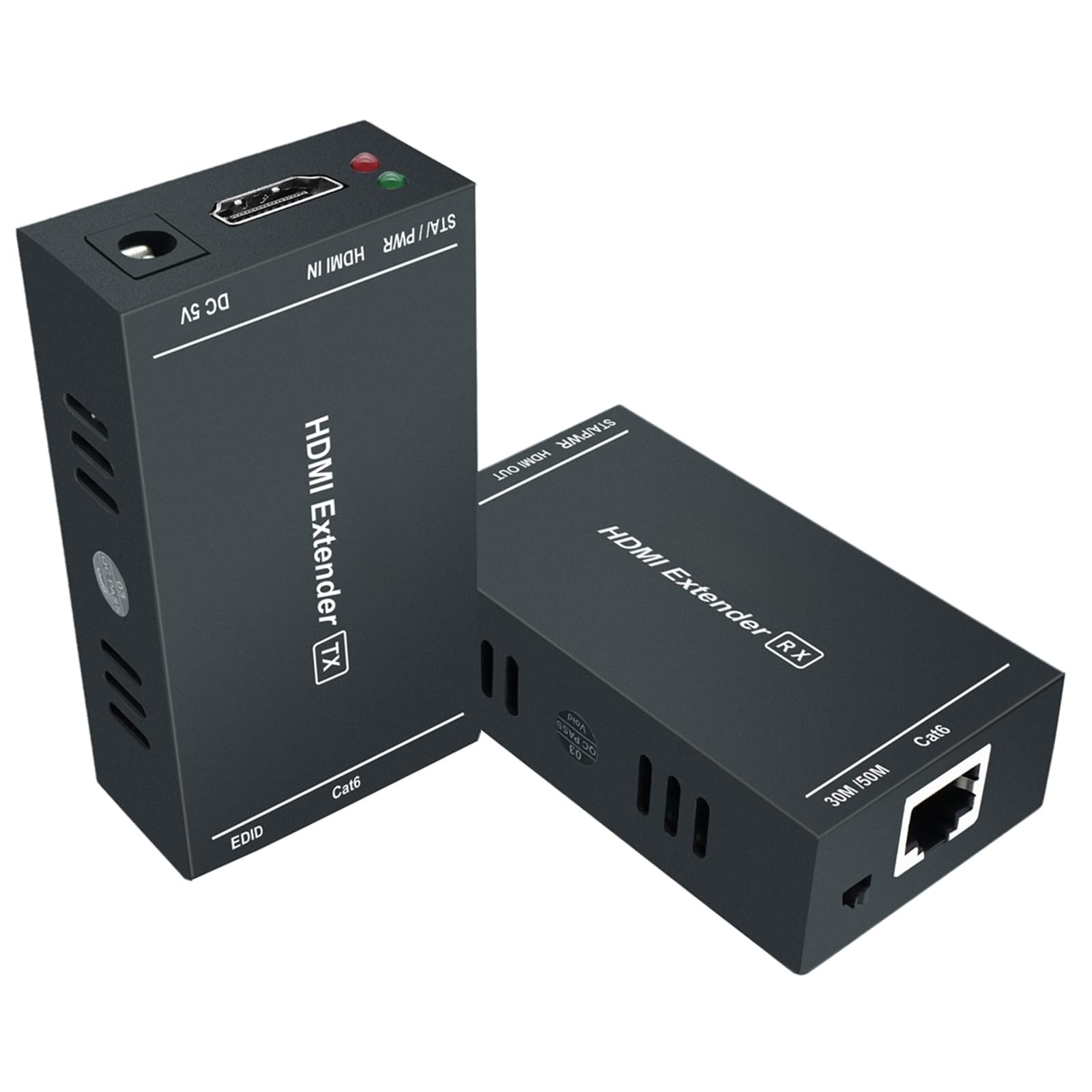 Steetek HDMI Extender 1080p@60Hz, 3D, Over Single 1080P 165ft, Black