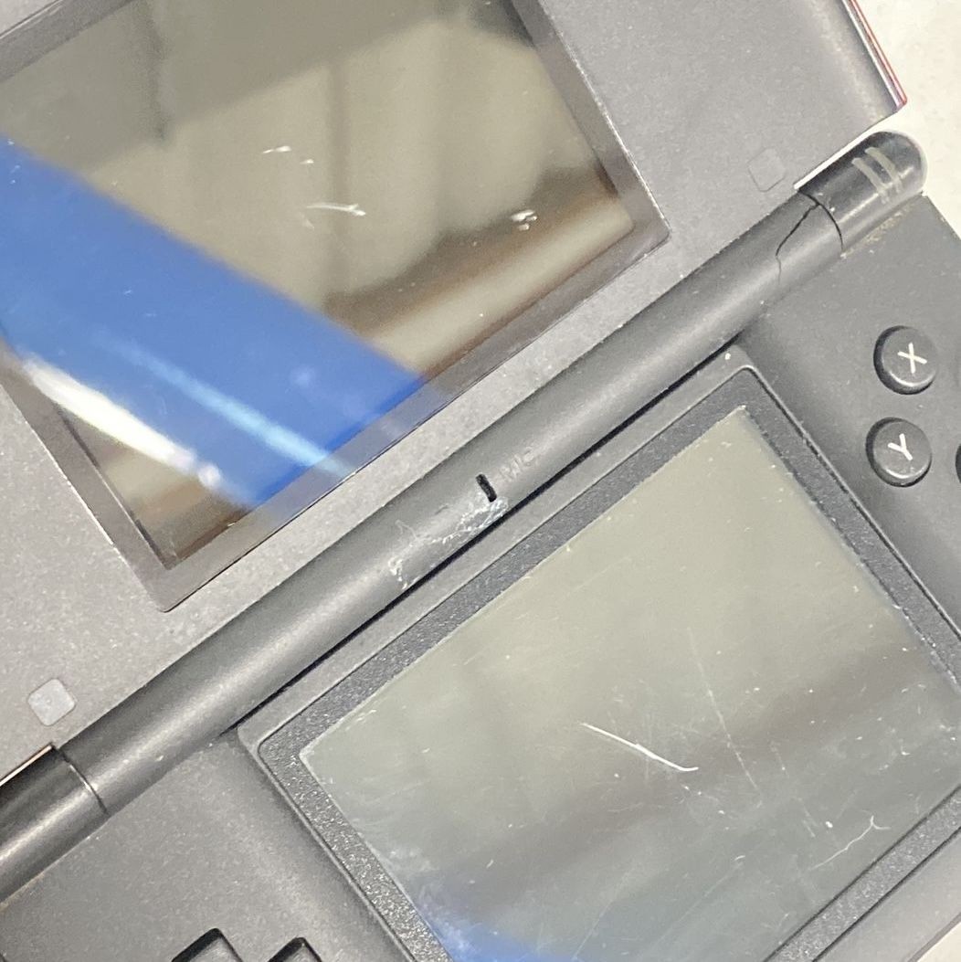 Nintendo DS Lite USG-001 Handheld Console Crimson Red For Parts or Not Working