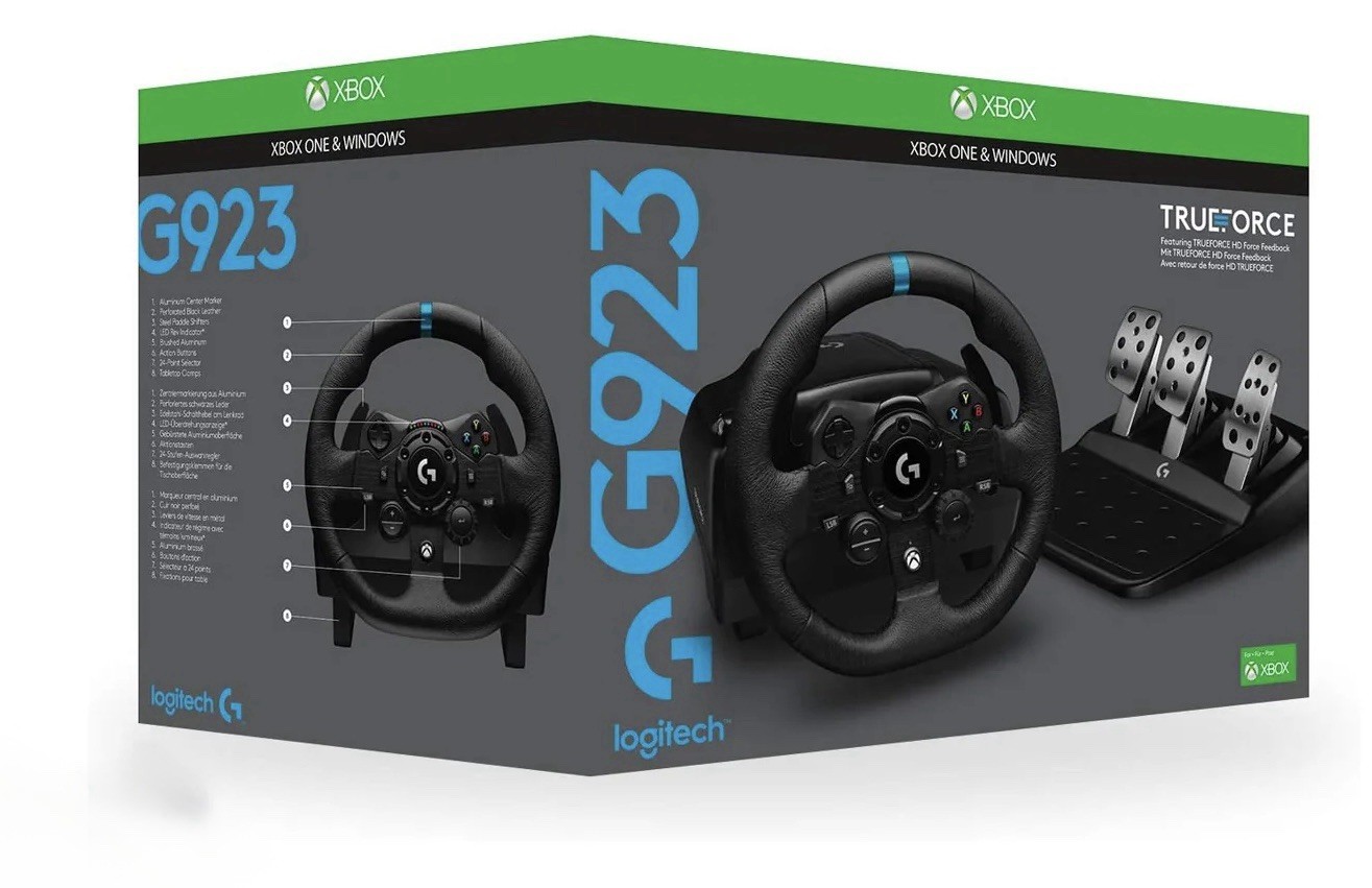 Logitech G923 TRUEFORCE Racing Wheel and Pedals for Xbox (941-000156)