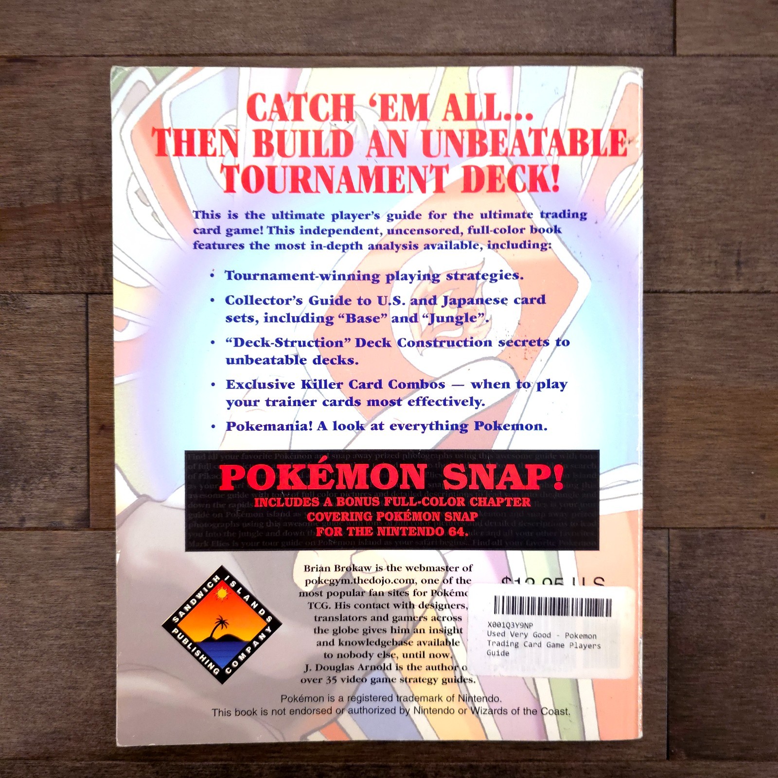 Pokemon Trading Card Game Player’s Guide Strategy Book Pokemon Snap N64 1999