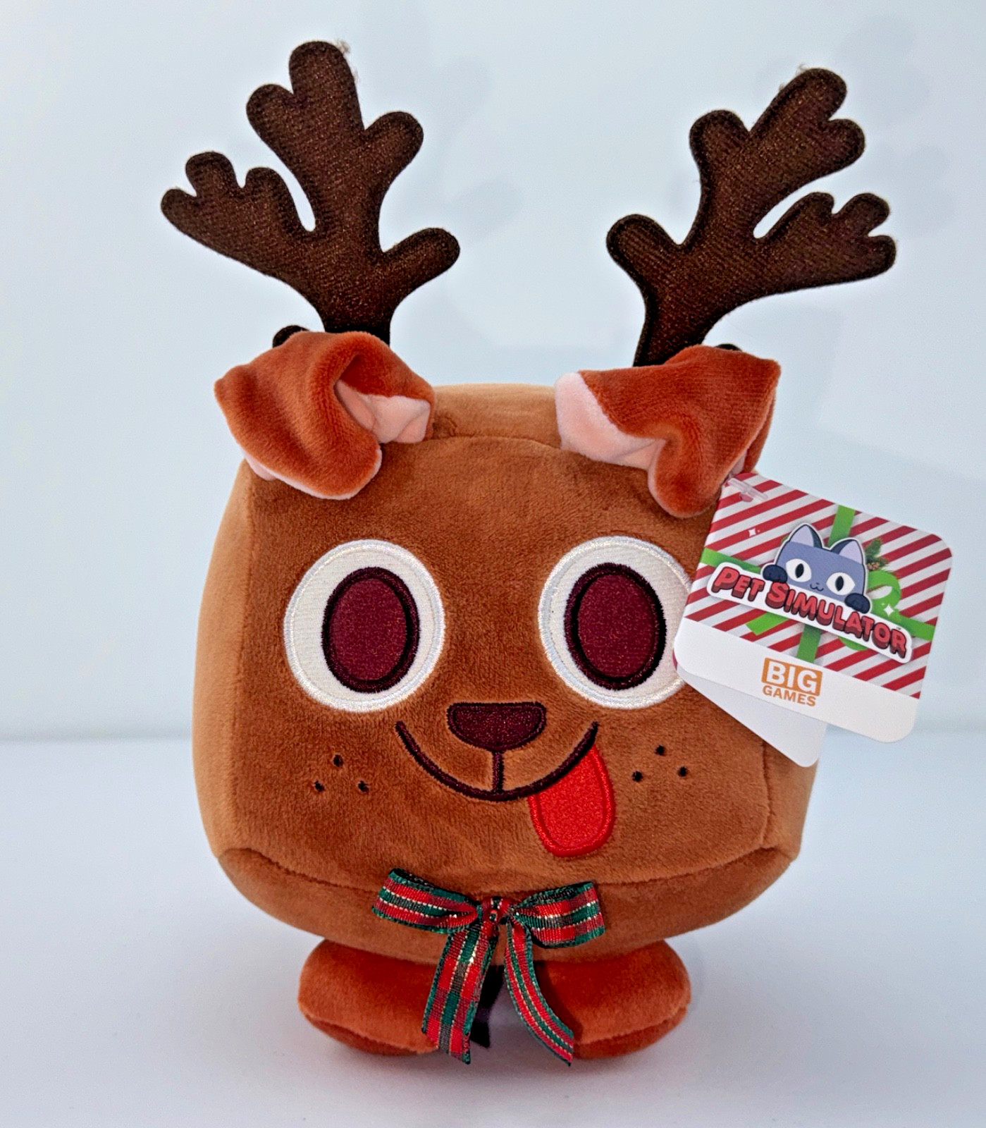 Original Roblox Pet Simulator X Brown Reindeer Dog 6″ No DLC Code