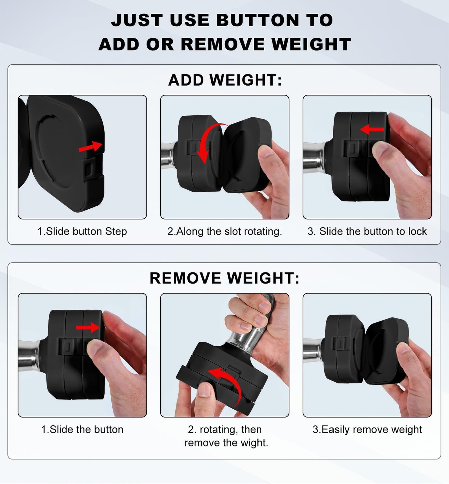 15LB 20LB 40LB 50LB Adjustable Dumbbell Set Free Weights Dumbbells Set for Wo…