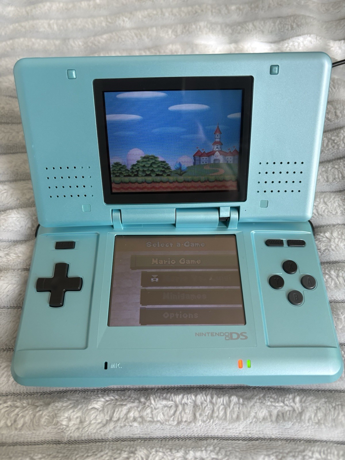 Nintendo DS Blue Handheld System NTR-001 NTSC-J Touchscreen