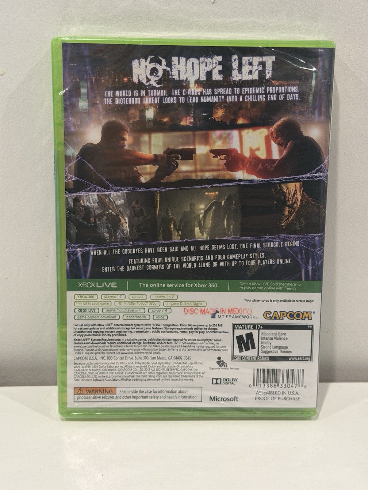 Resident Evil 6 ( Xbox 360 ) New/Sealed