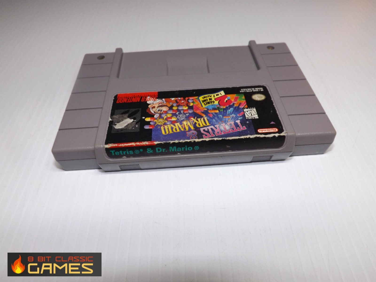 Tetris and Dr. Mario GAME ONLY – SUPER NINTENDO SNES – 622a