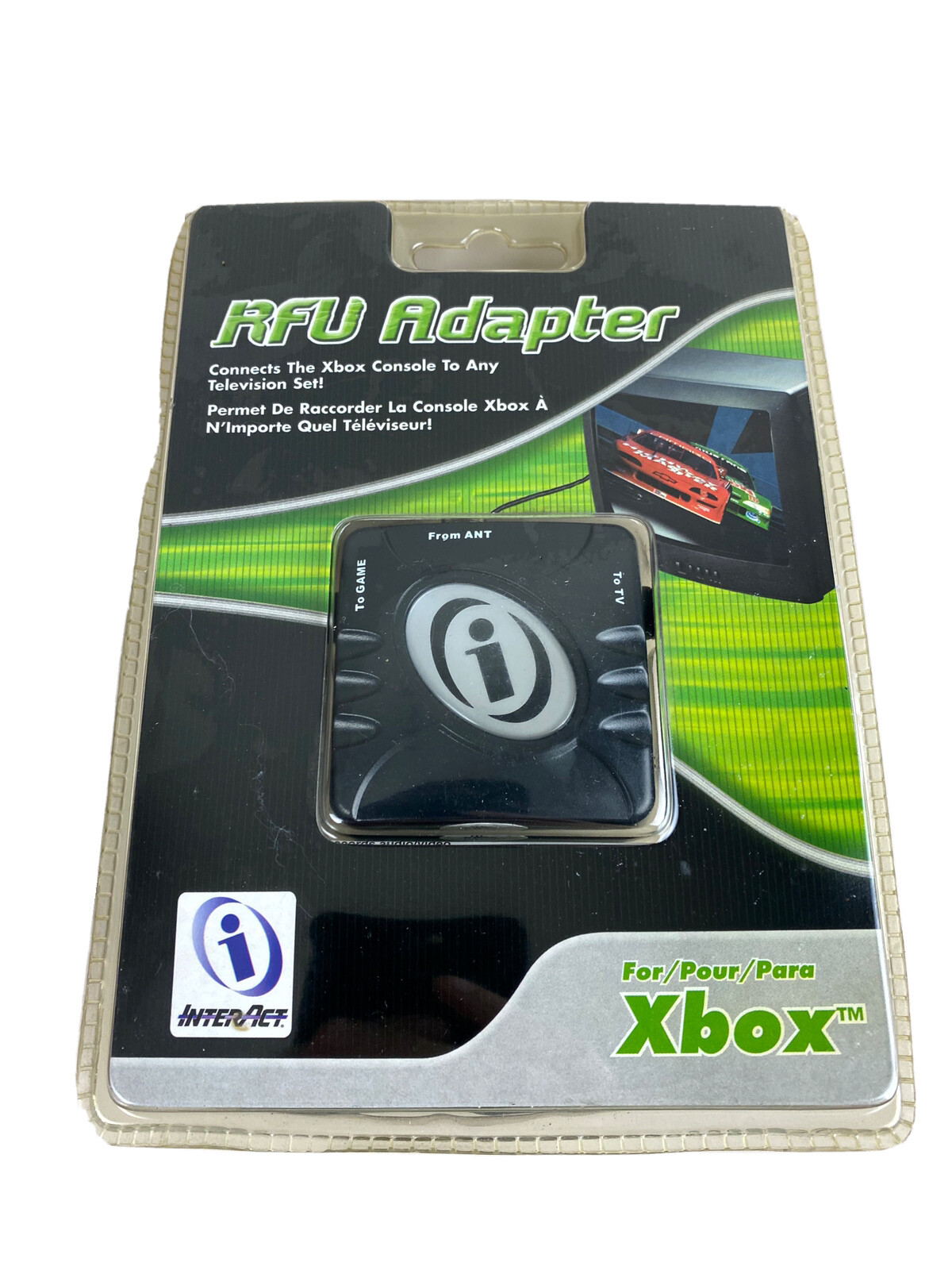 InterAct RFU Adapter for XBOX -connects To Any Tv NEW Old Stock