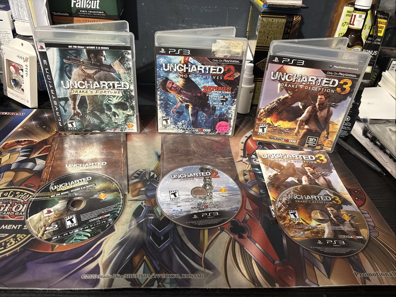Uncharted 1 2 3 Trilogy 3 Game Lot (Sony PlayStation 3) PS3 CIB Complete in Box
