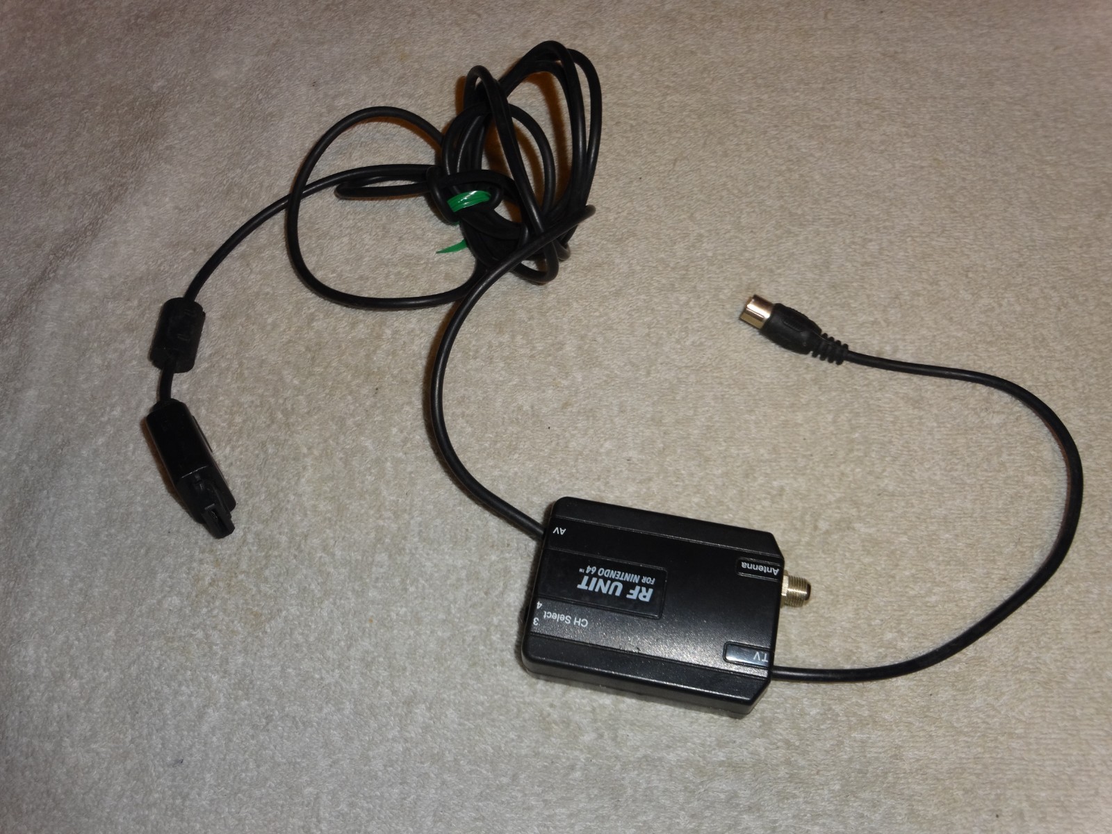 RF Unit Adapter for video game Nintendo 64 console system N64 N very nice tested