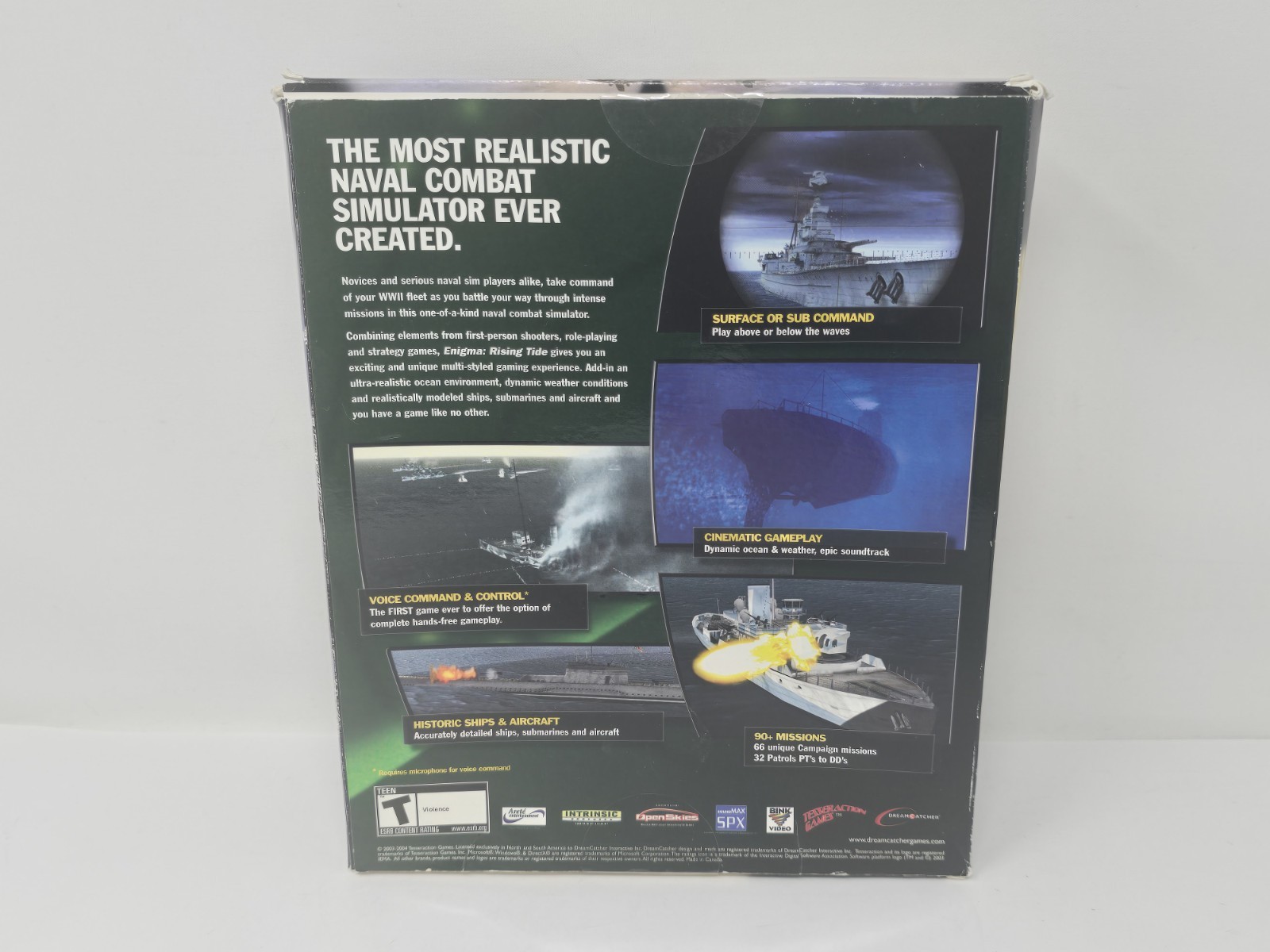 Enigma: Rising Tide (PC, 2004, Big Box) – Box Wear, Mint Disc