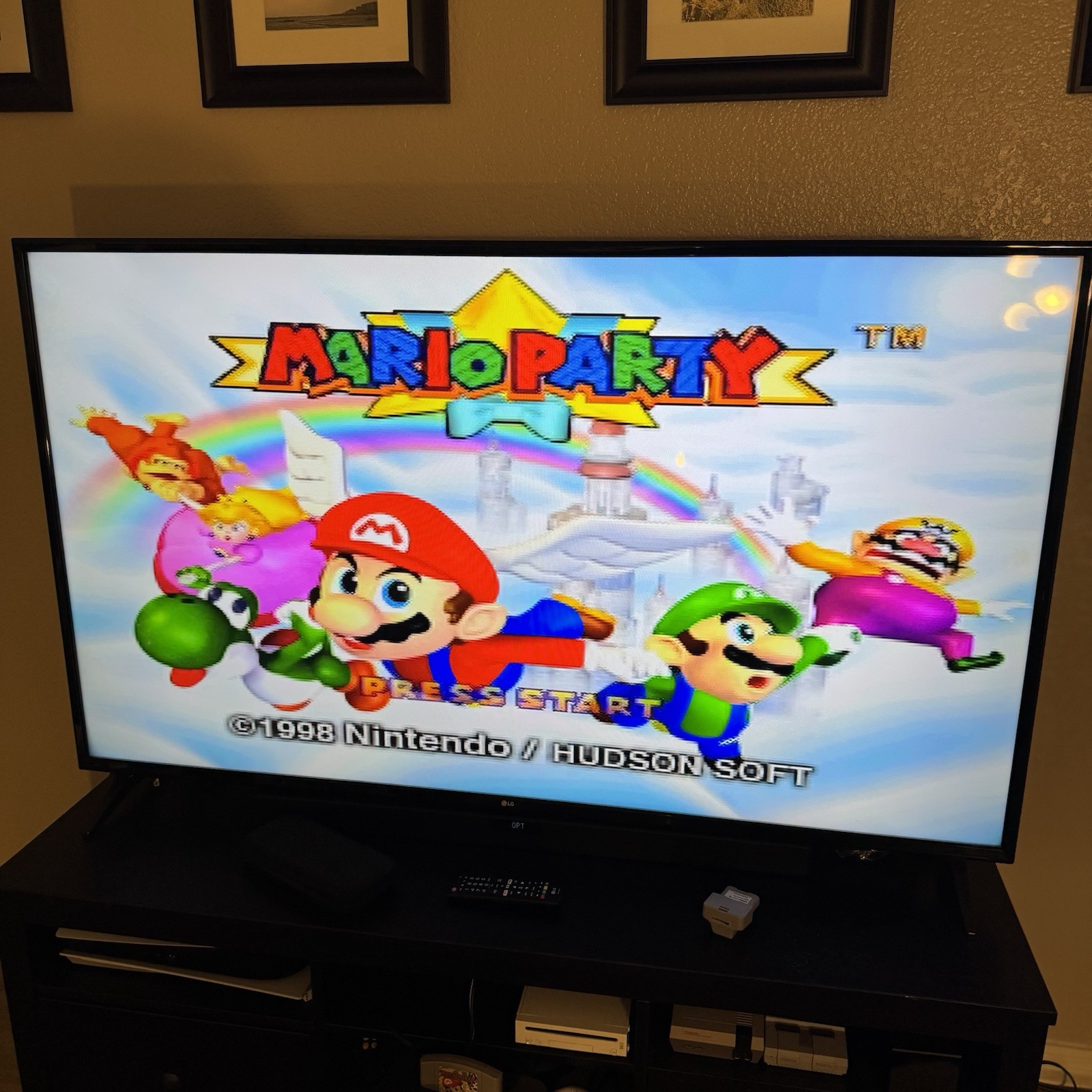 Mario Party 1 – Nintendo 64 N64 “Frantic Fun” Variant CIB Authentic Tested Works