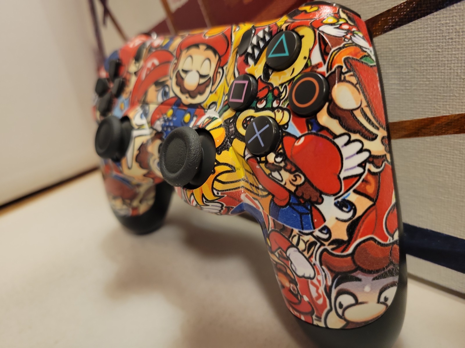 Mario Sony DualShock 4 Controller PlayStation PS4 – Custom Hydro Dipped