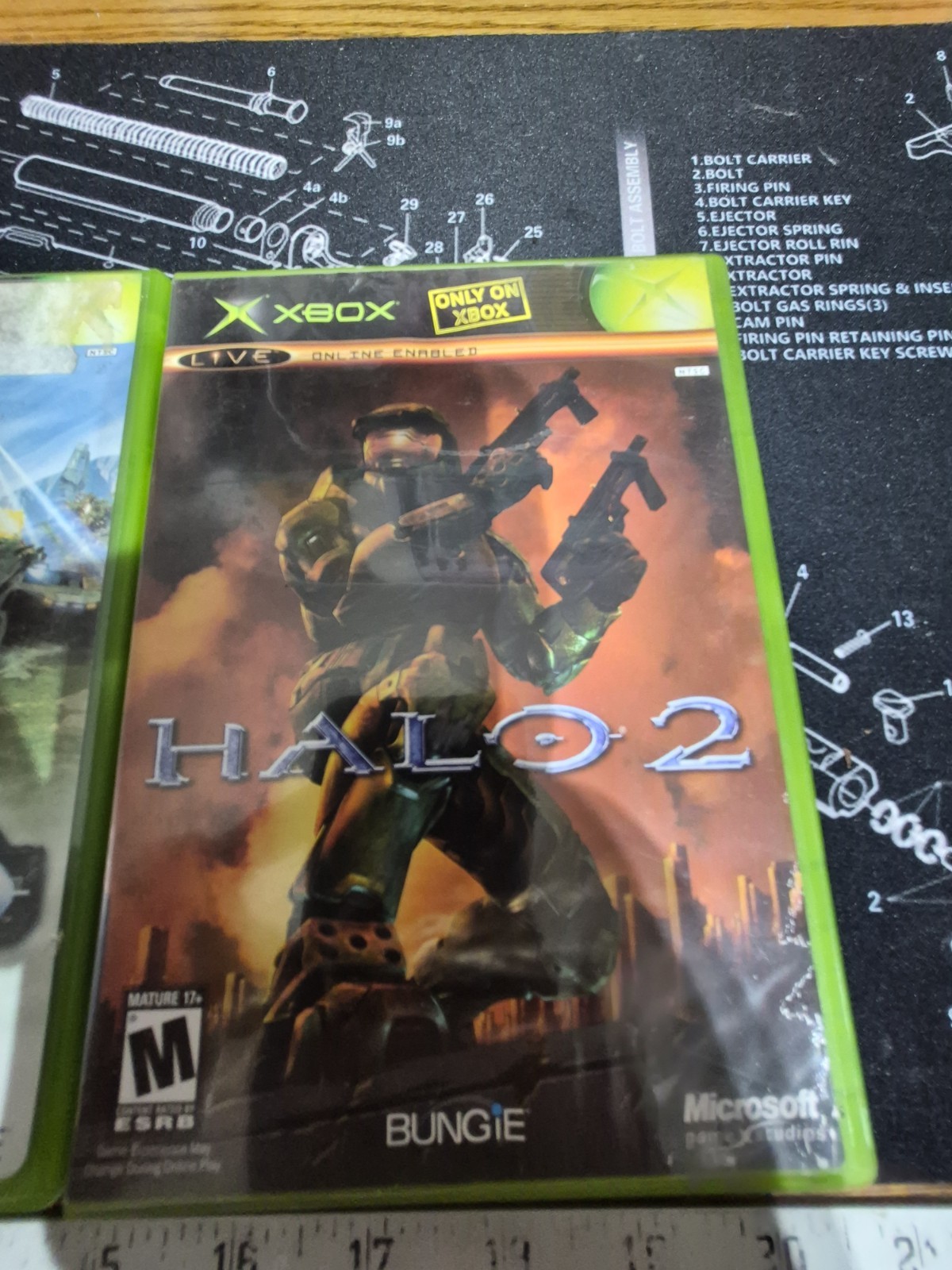 Halo Combat Evolved + Halo 2 Original Xbox Video Game Bundle Great Condition CIB