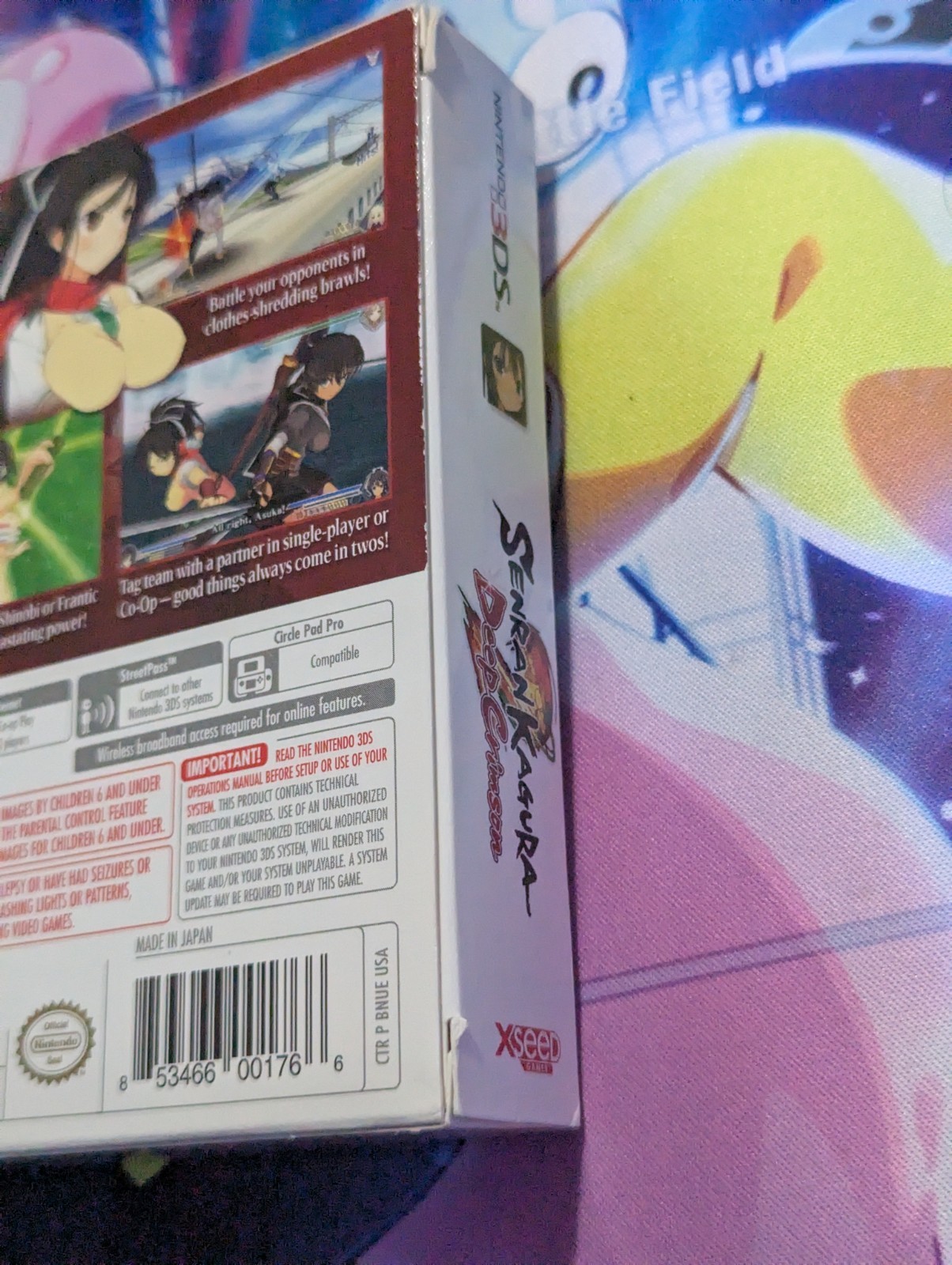 Senran Kagura 2: Deep Crimson Double D Edition Nintendo 3DS Complete Sealed CD