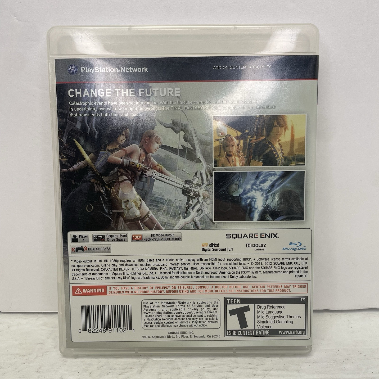 Final Fantasy XIII-2 – PlayStation 3 (2012) – Used – Disc Very Good – Complete