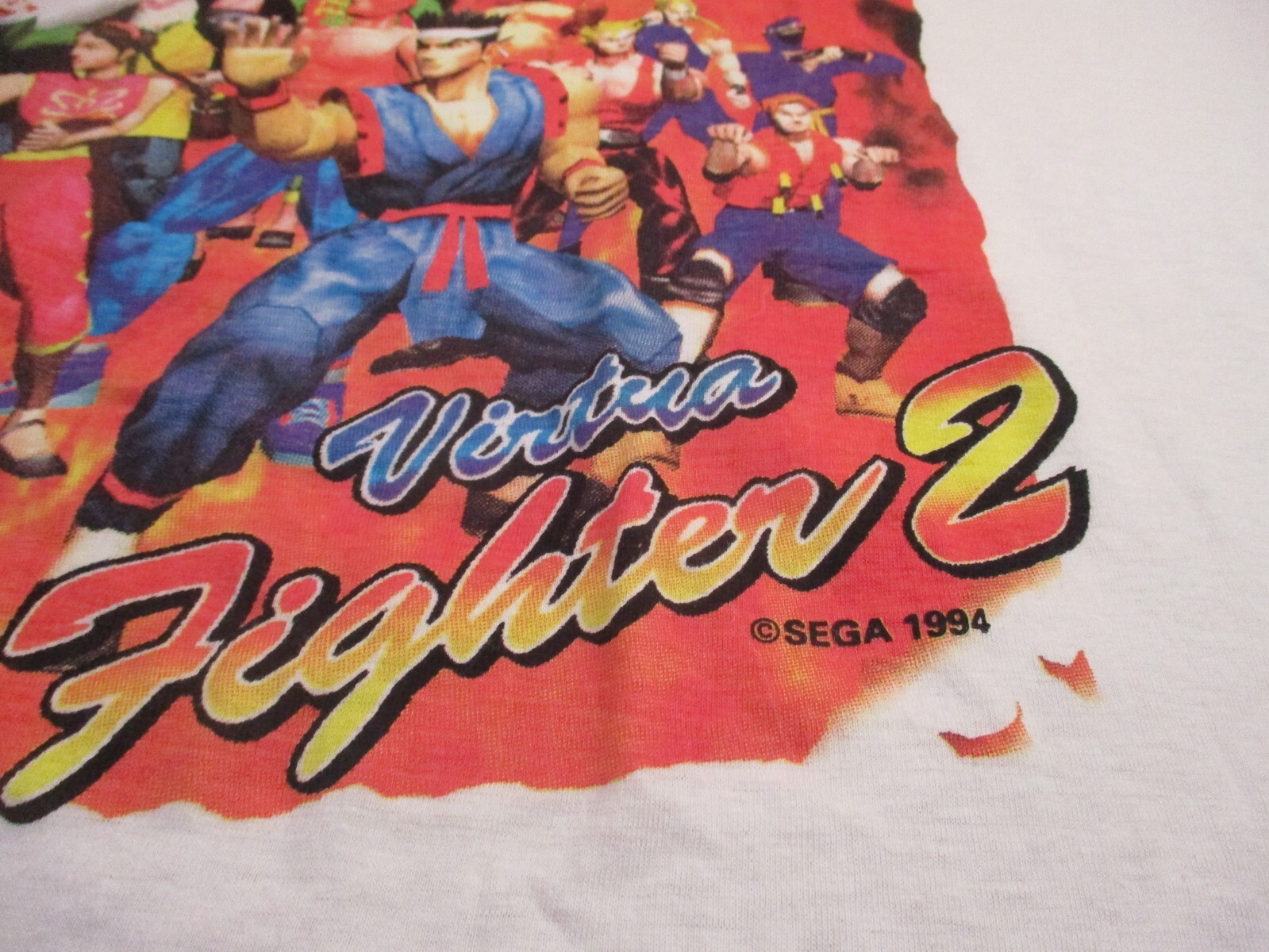Virtua Fighter 2 Sega 1994 Promotional White T-Shirt Men’s S-M?