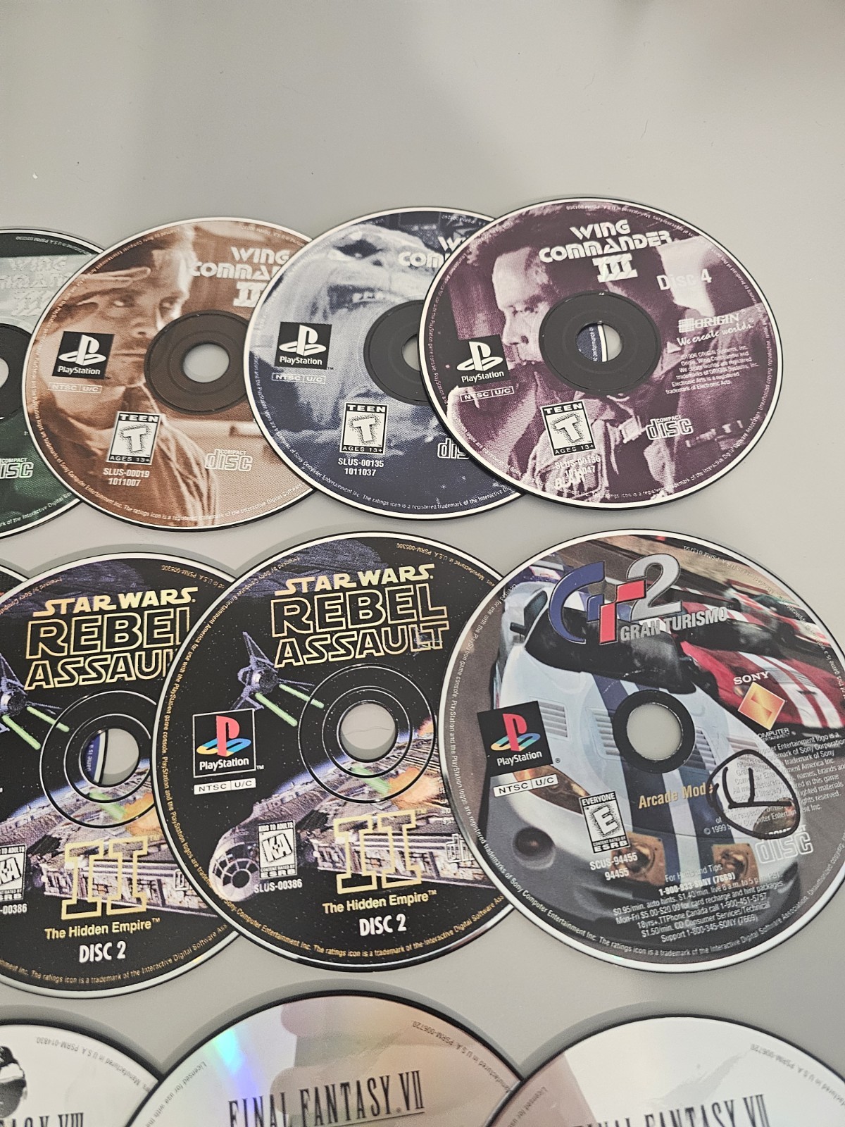 Playstation 1 Ps1 Disc Only Game Lot Of 34 Disk 1 2 3 4 Final Fantasy 7 Dragoon