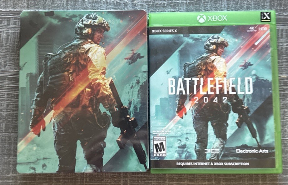 Battlefield 2042 Xbox Series X Game w Steelbook Case Complete