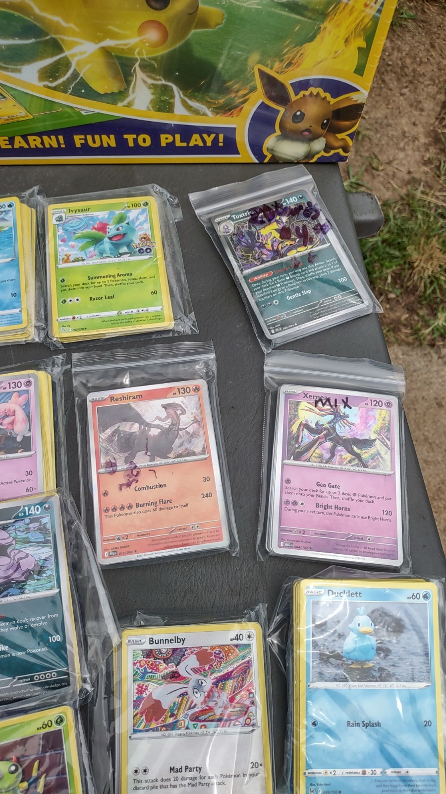 Pokemon collection – game, tins, fan made, Japanese decks, 540 cards