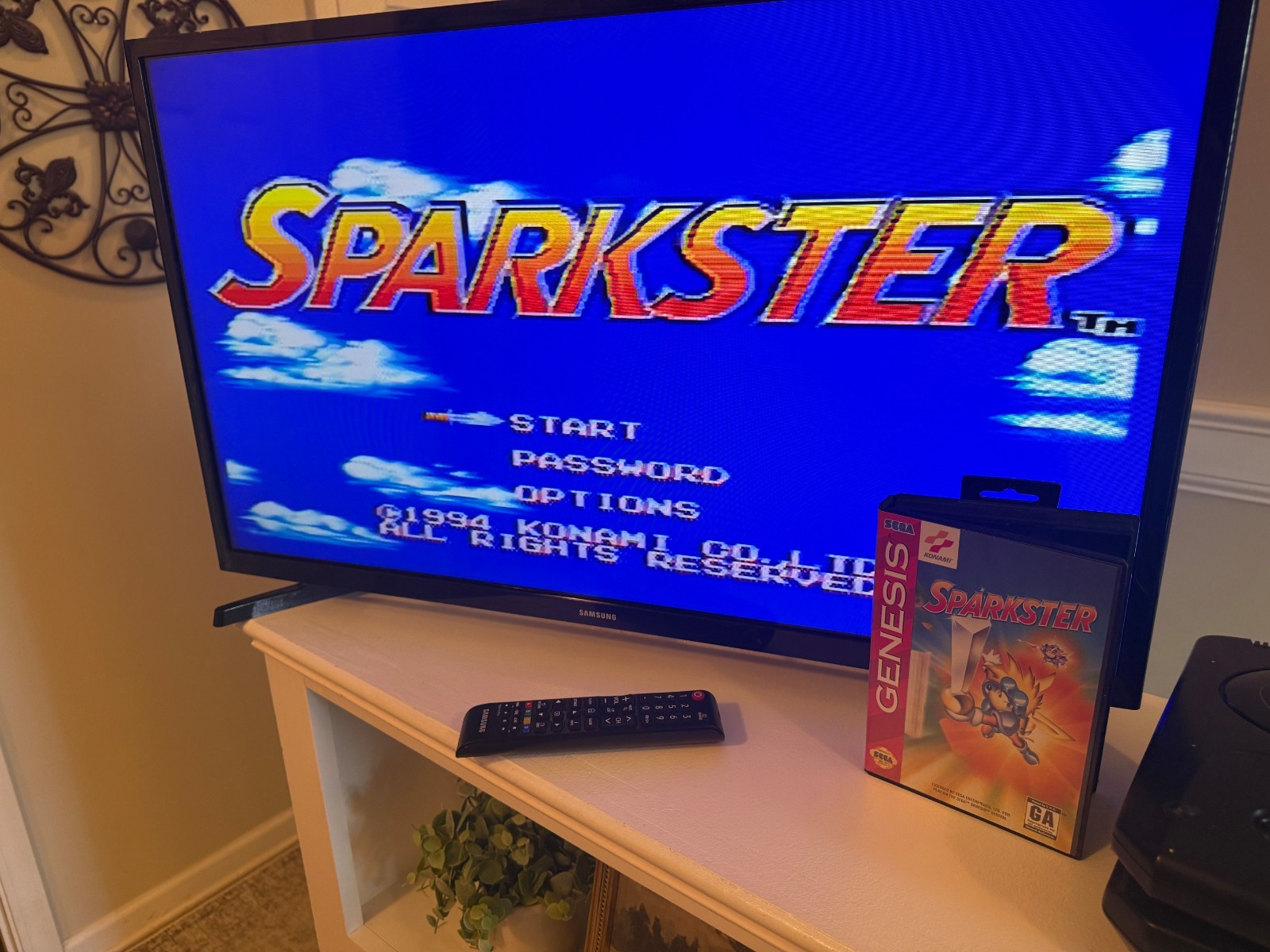 Sega Genesis – Sparkster – Konami Video Game in the Original Case