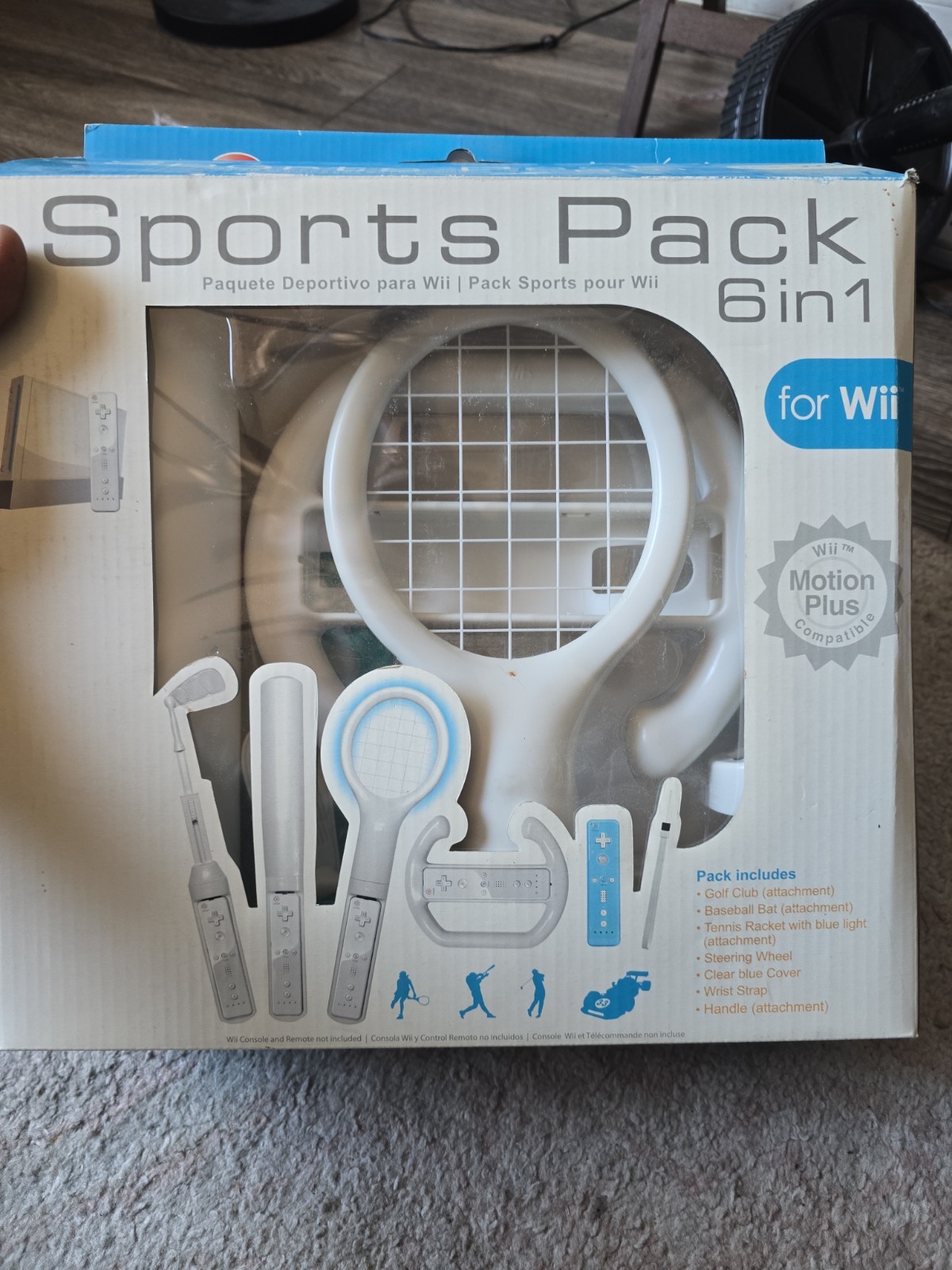 CTA Nintendo Wii Sports Accessory Pack 6 in 1 Motion Plus Compatible Bundle