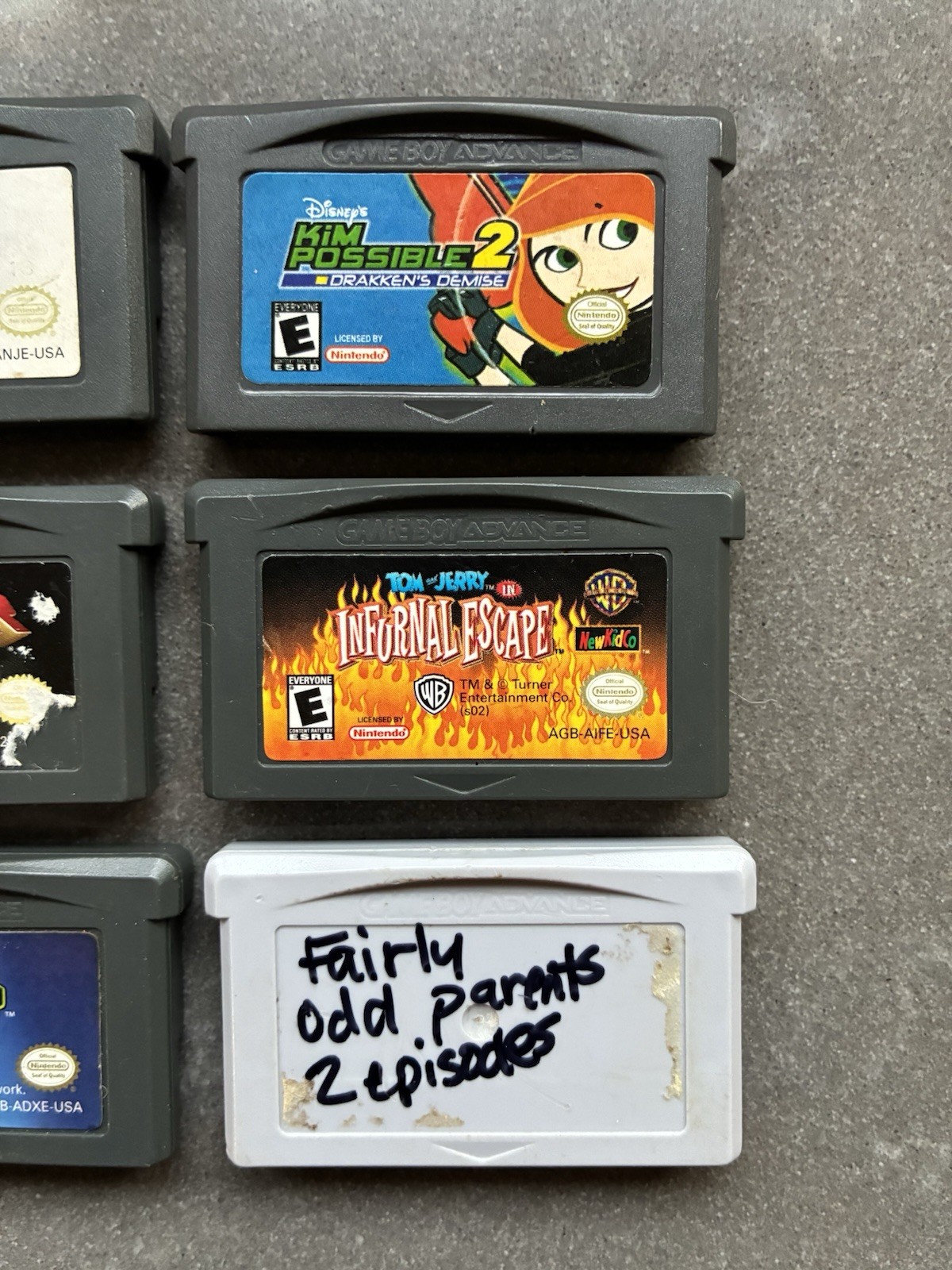 Nintendo Gameboy Advance (GBA) Games Lot of 6 Games Popular Franchises