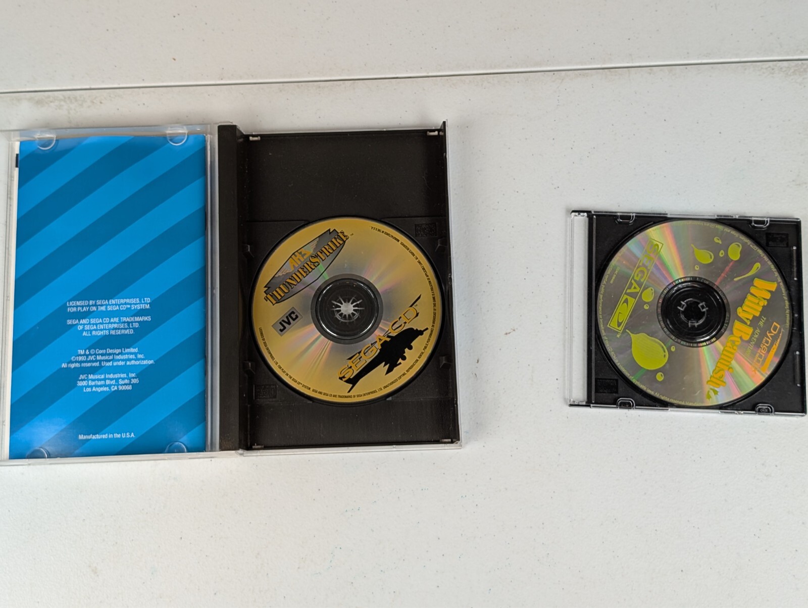 AH-3 Thunderstrike CIB, Willy Beamish Disc Only- Sega CD Games- As IS- See Desc.