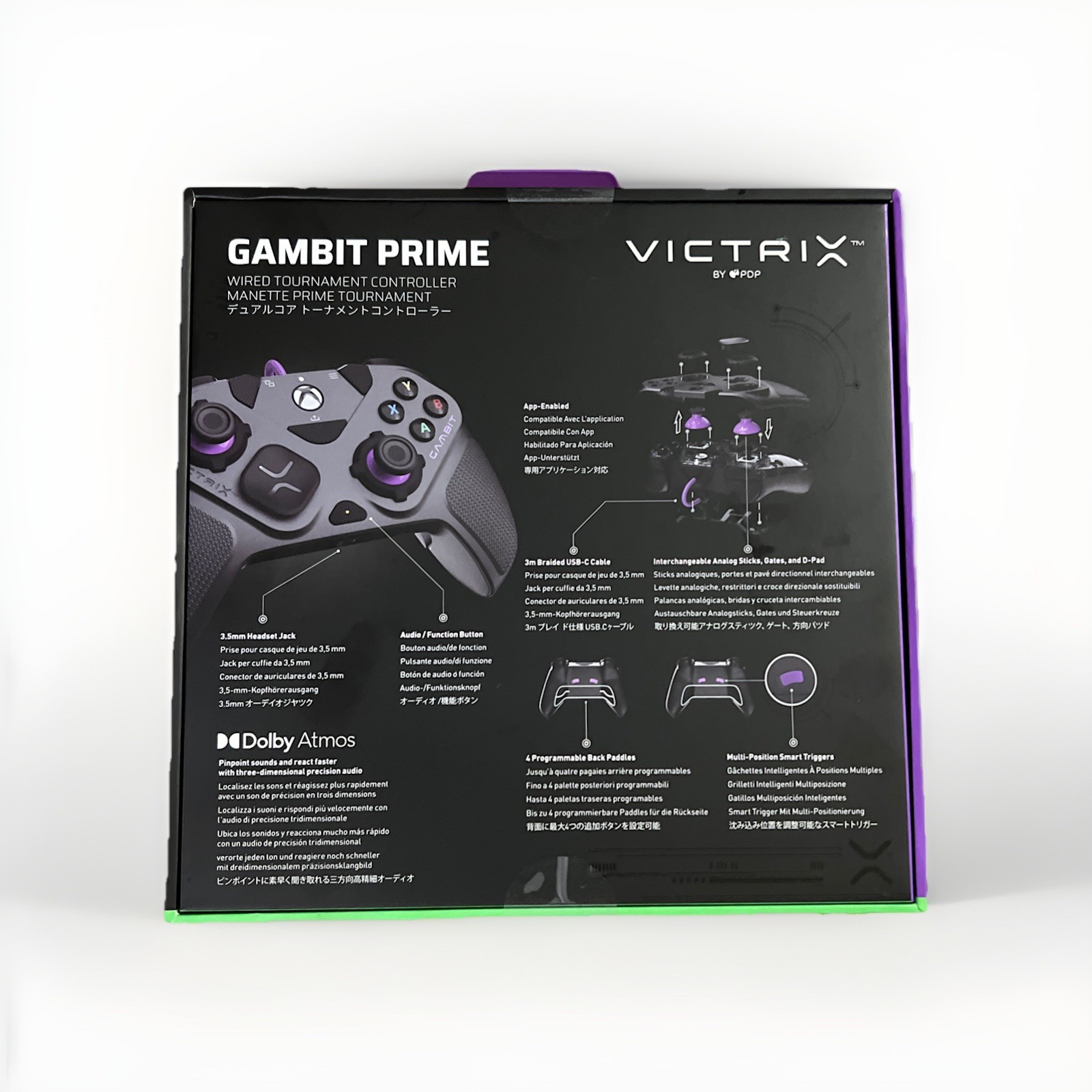 PDP Victrix Gambit Prime Wired Tournament Controller for Xbox Series X|S, New