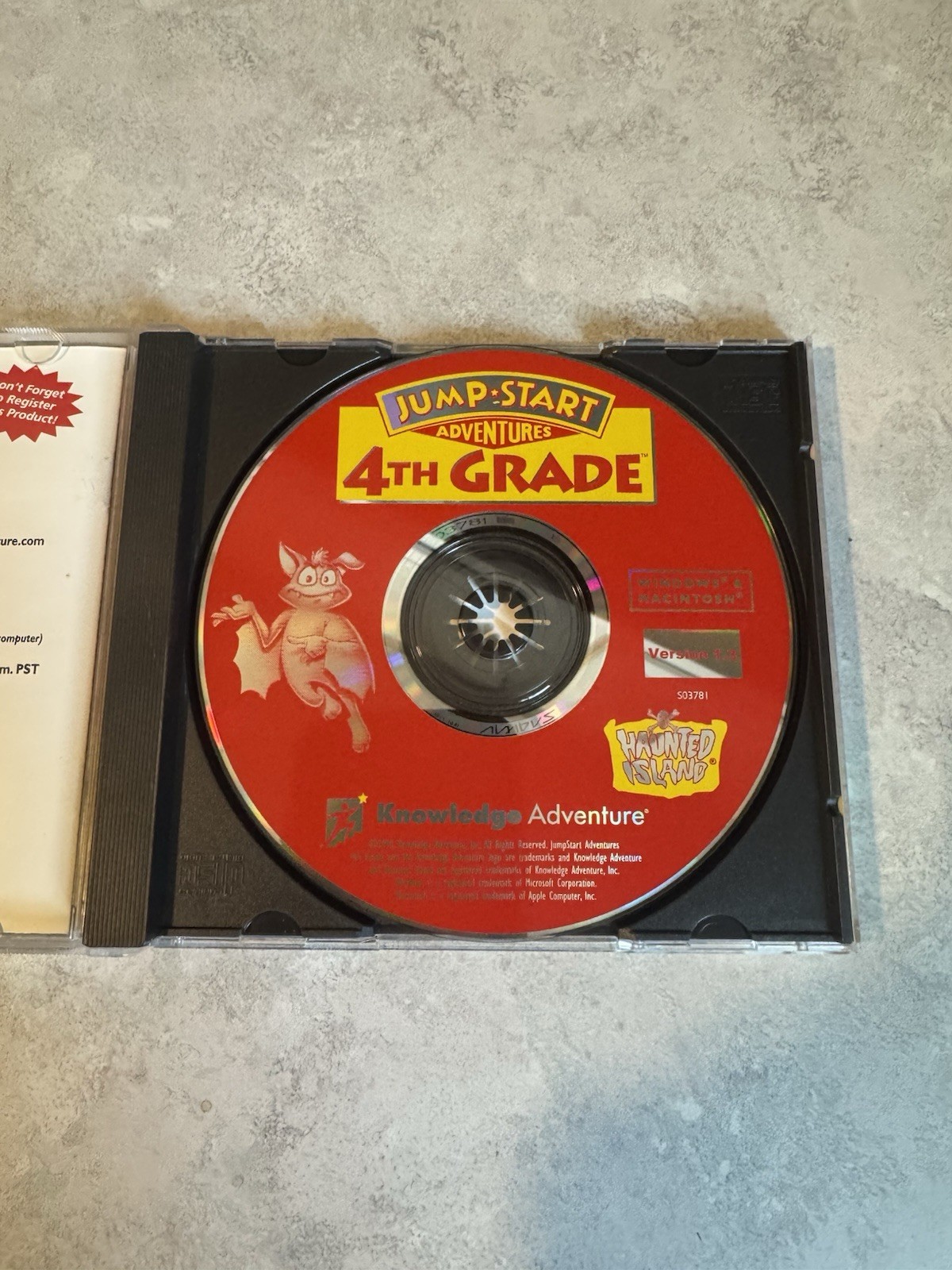 Jump Start Adventures 4th Grade Haunted Island 1996 CD-Rom Windows Mac PC Game