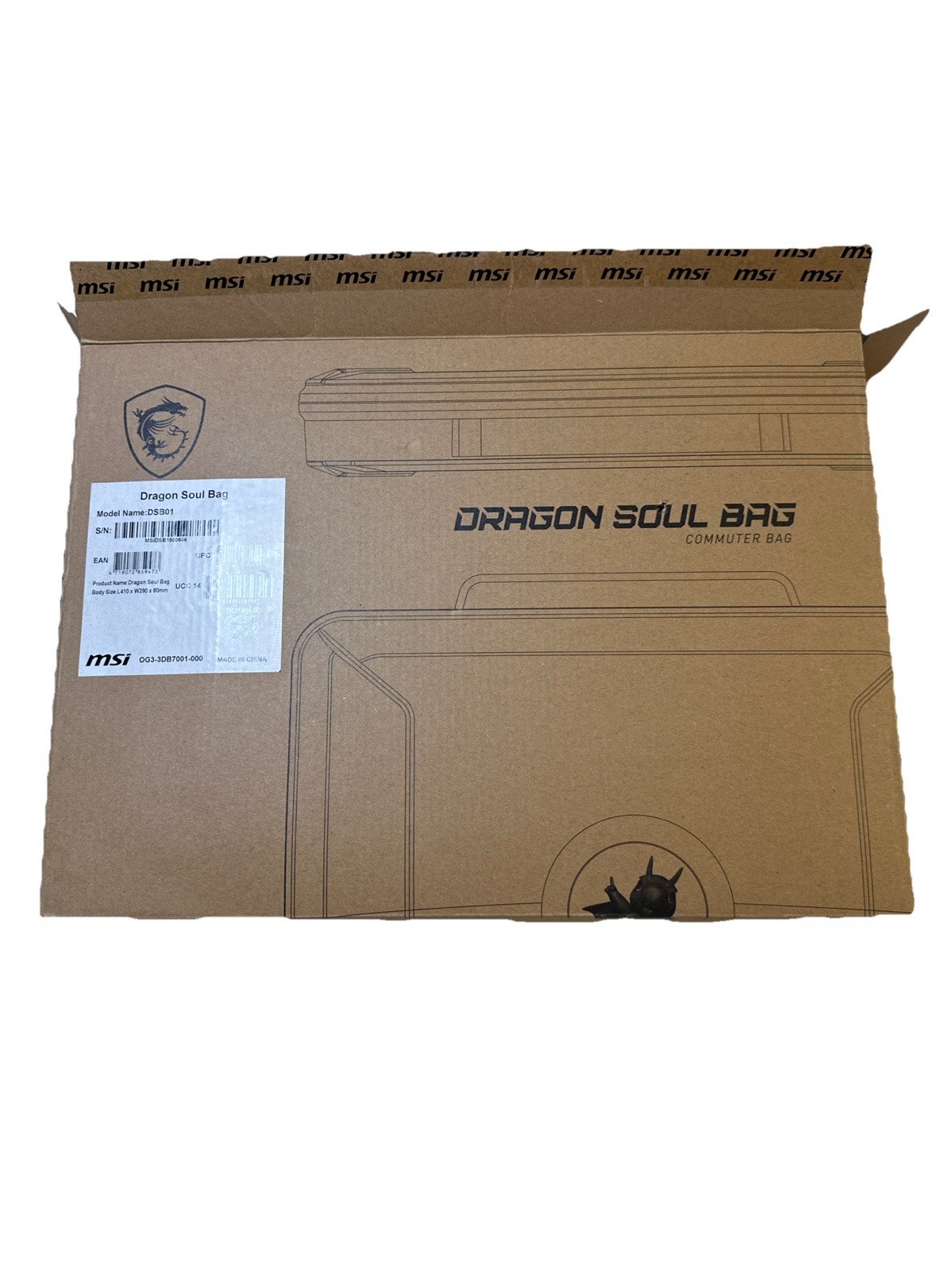 NEW – MSI Dragon Soul Bag: Nintendo Switch Commuter Bag “ Only Case “