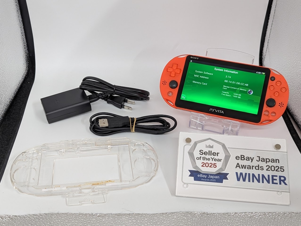 B687 Sony PS Vita PCH-2000 console Orange Handheld system fx