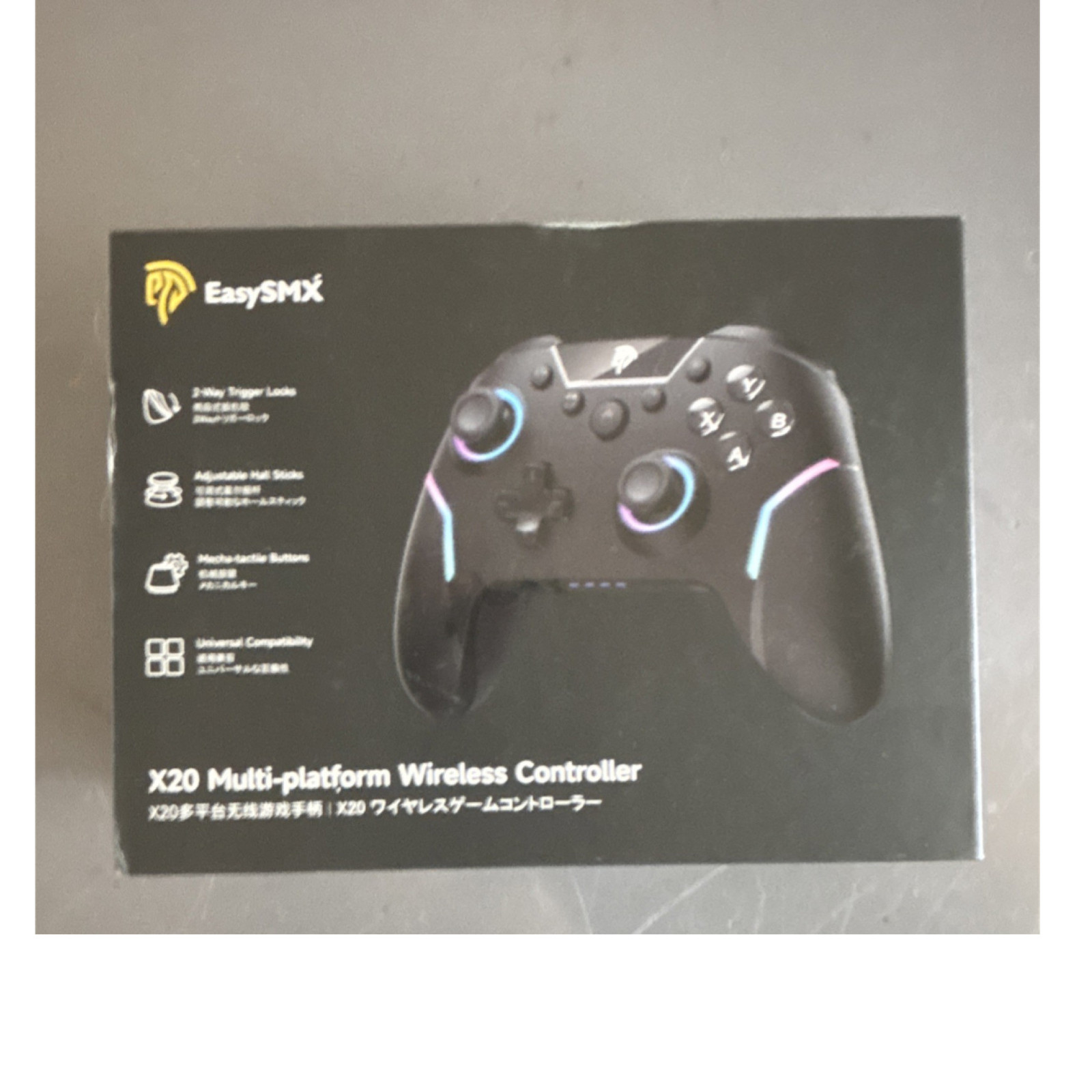 EasySMX X20 Wireless Controller Hall Sticks RGB for PC/Switch/Android/iOS