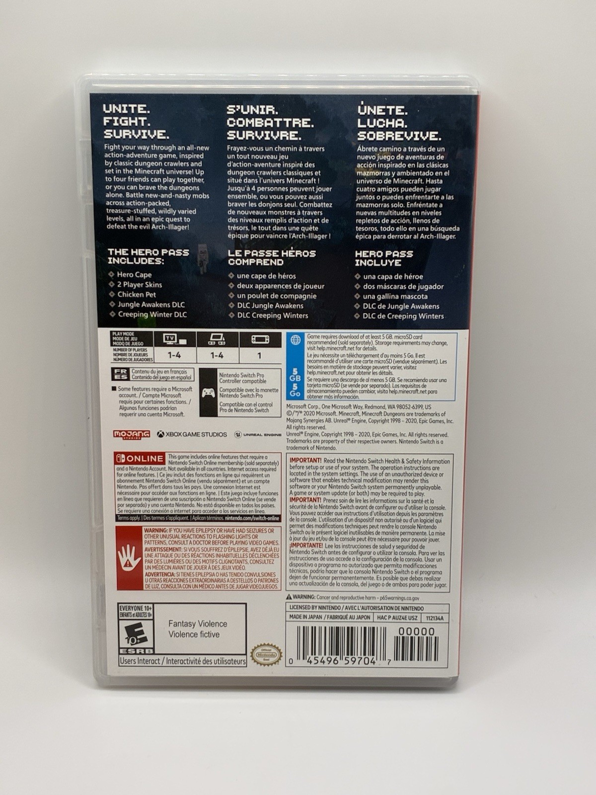 CIB Minecraft Dungeons Hero Edition – Nintendo Switch