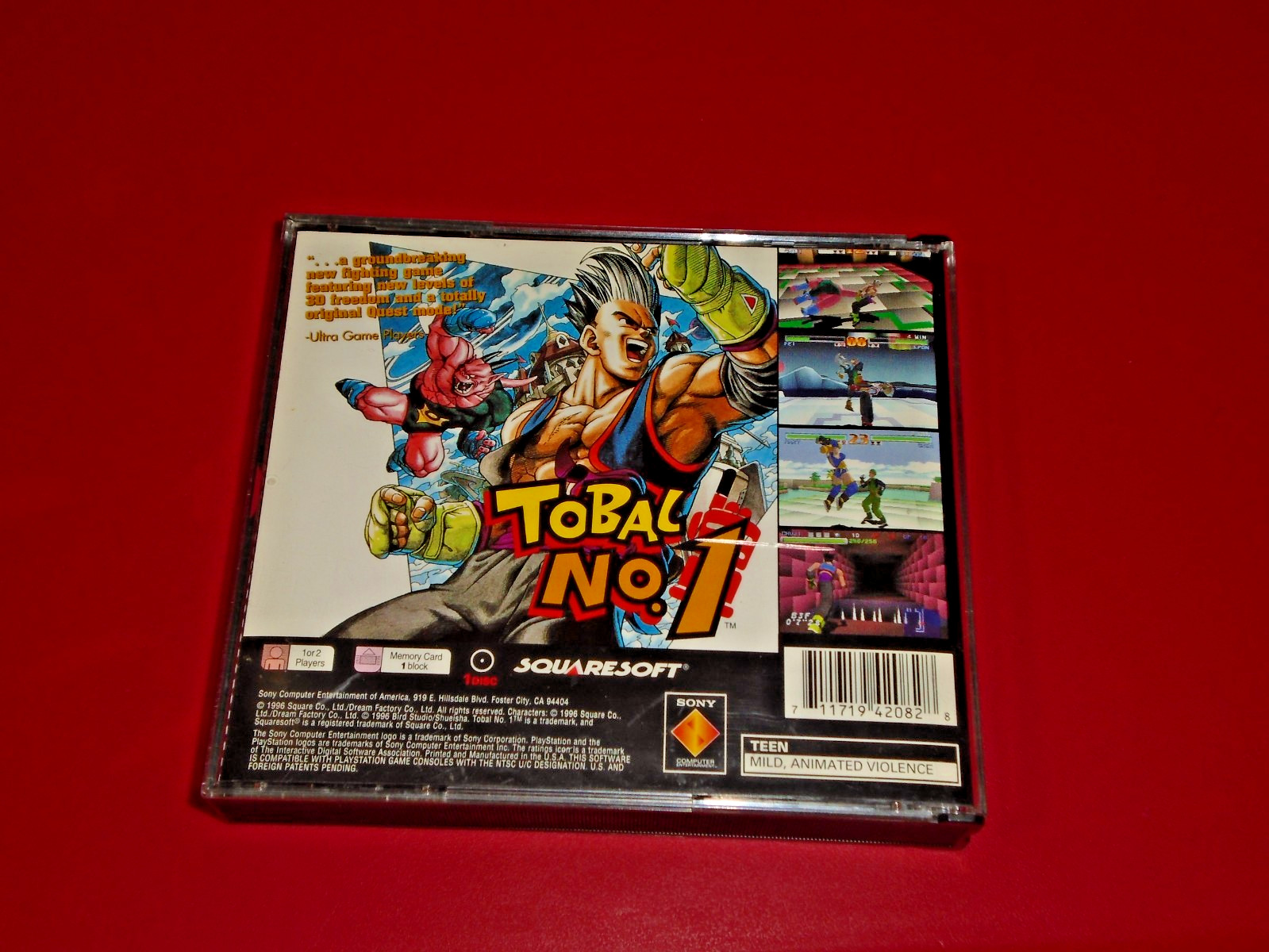 Tobal No. 1 PlayStation 1 PS1 1996 Final Fantasy VII Bonus Sampler CD No Manual