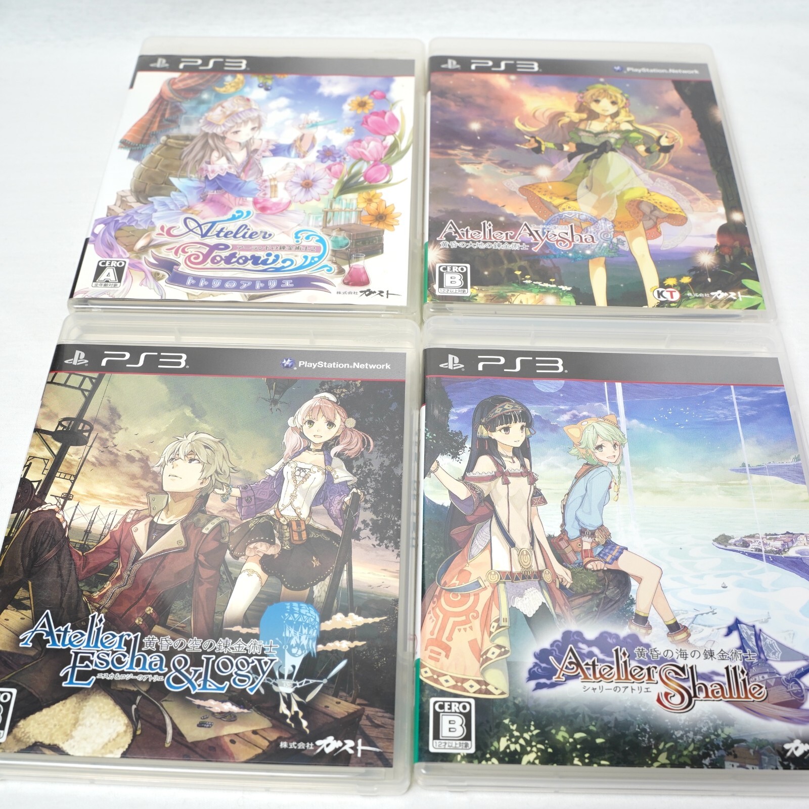 Lot 8 PS3 Atelier Sophie Shin Rorona Totori Meruru Ayesha Escha & Logy Shallie