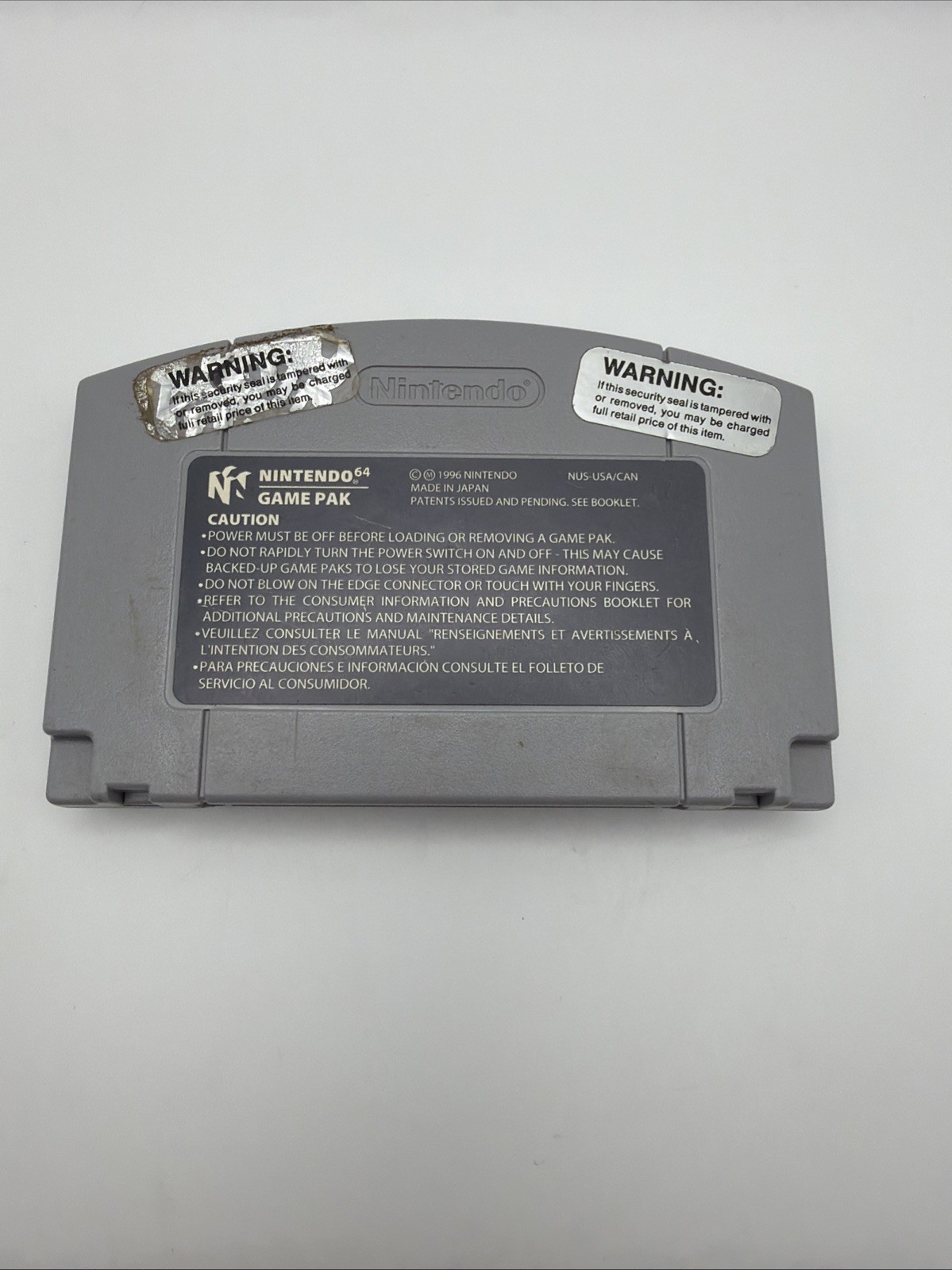 FIFA Soccer 64 (Nintendo 64, 1996) Tested/Working